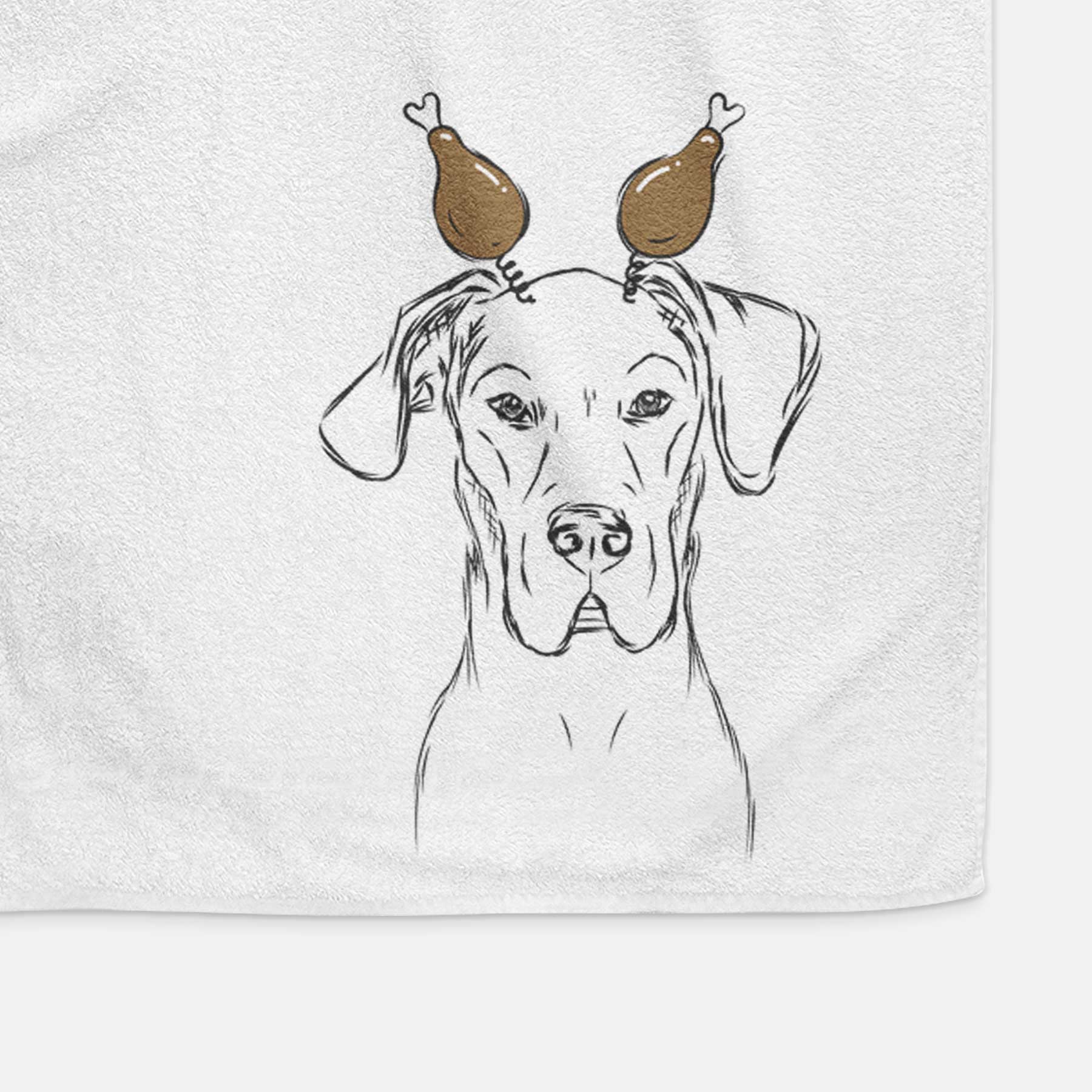 Harvey the Great Dane Decorative Hand Towel