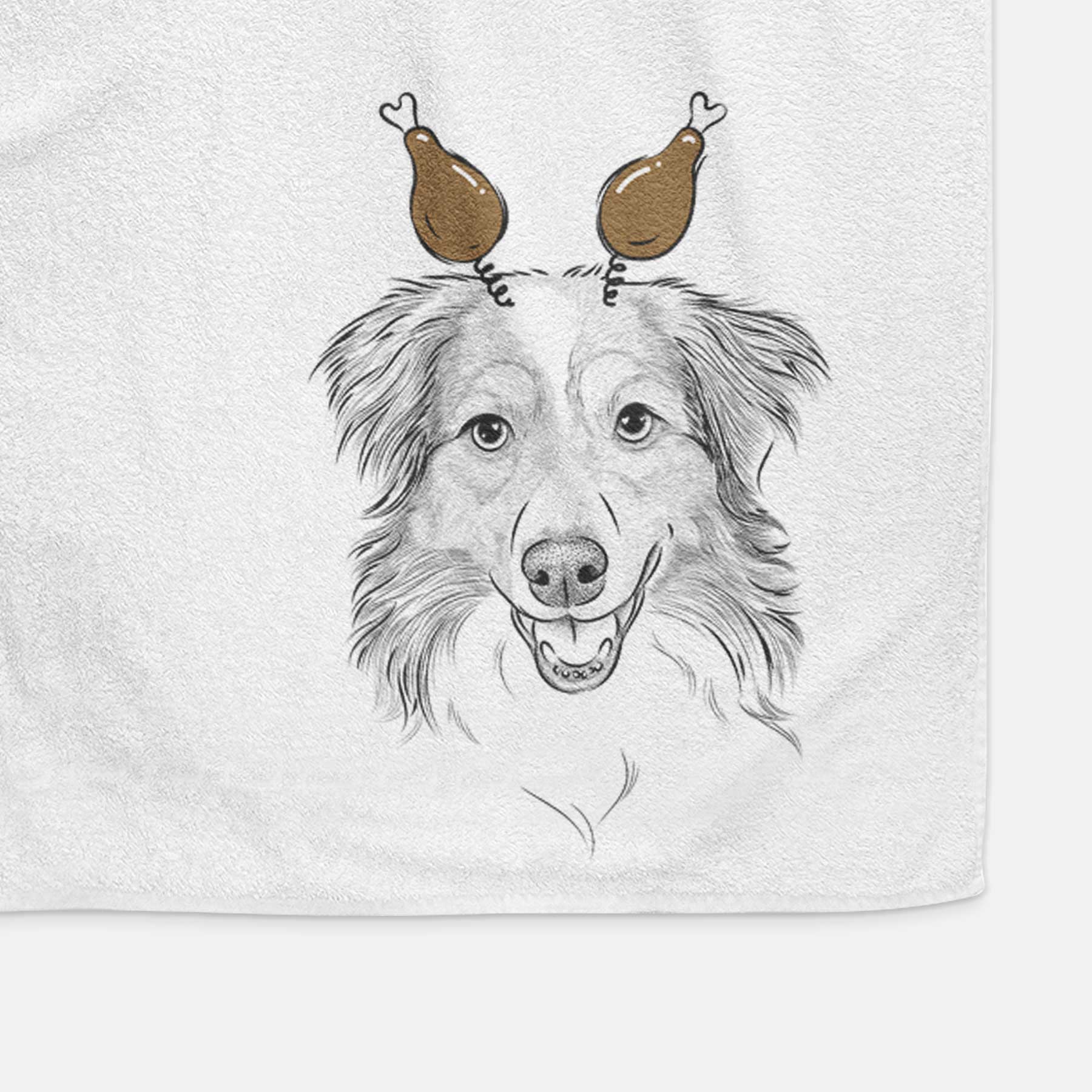 Hattie the Australian Shepherd Decorative Hand Towel