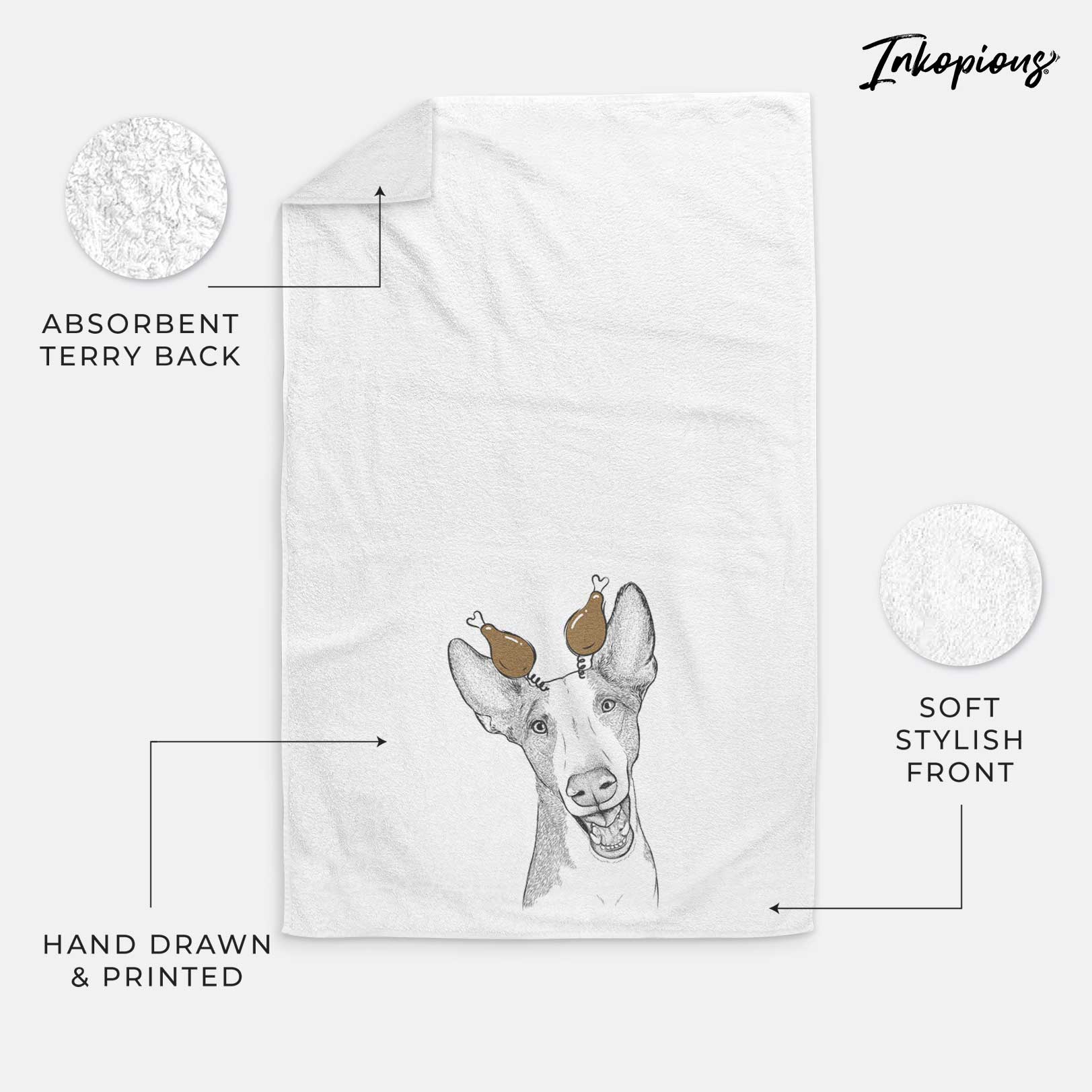 Havok the Ibizan Hound Decorative Hand Towel