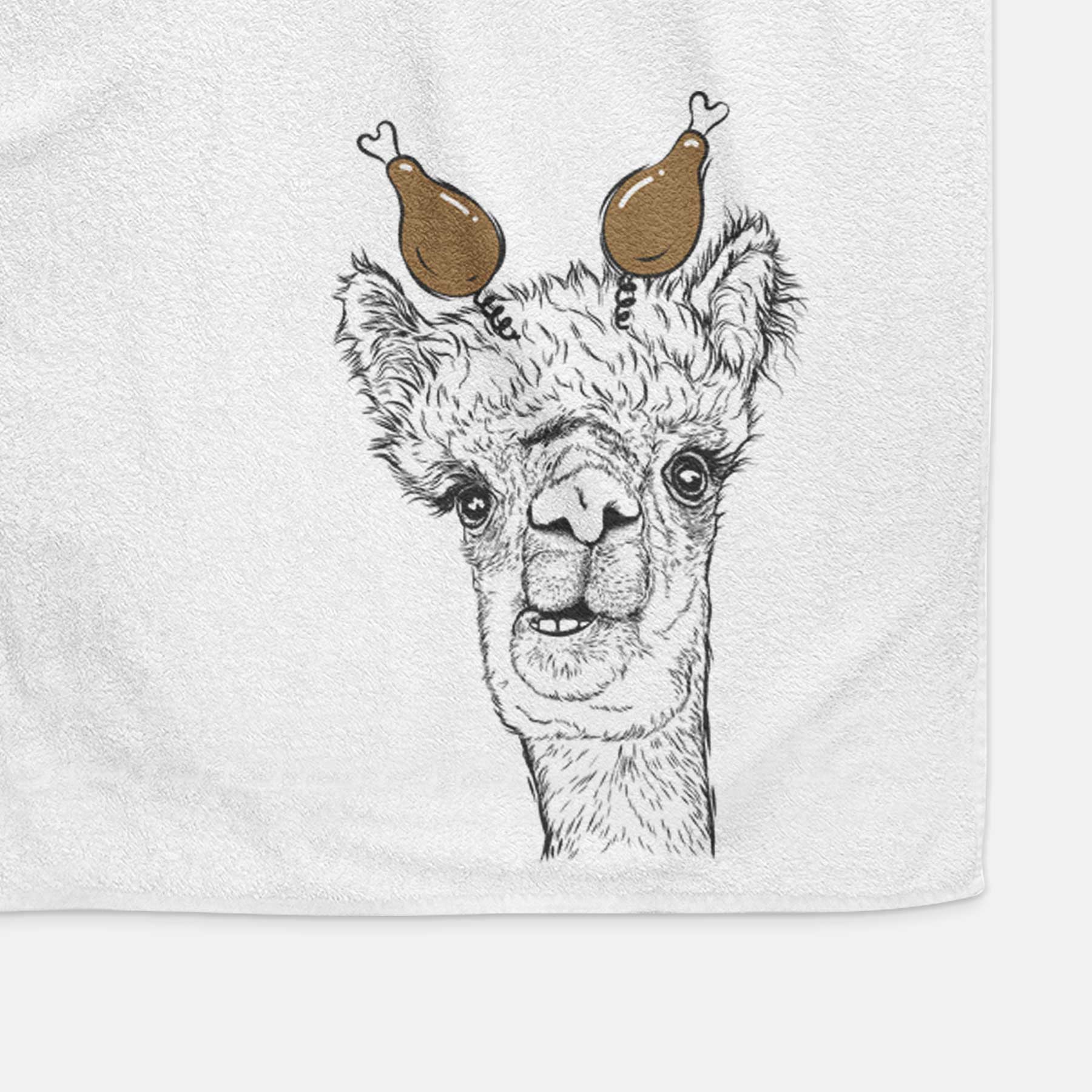 Henry the Alpaca Decorative Hand Towel