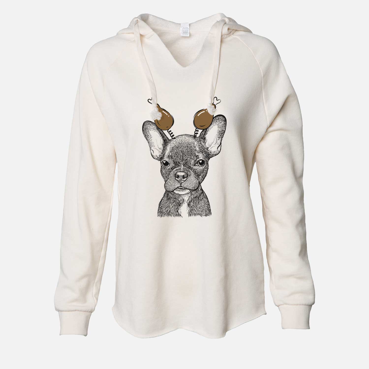 Thanksgiving Henry the French Bulldog - Cali Wave Hooded Sweatshirt
