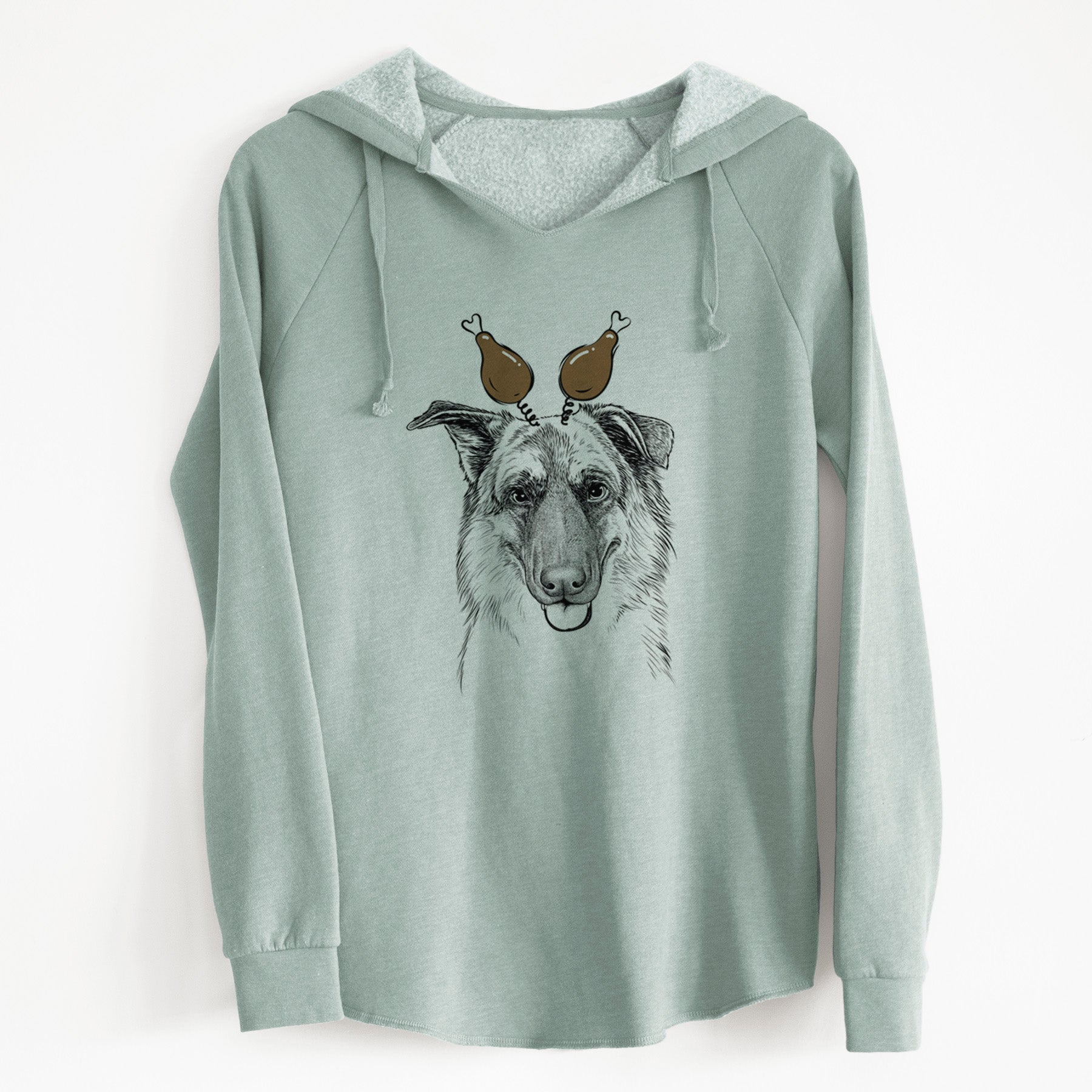 Thanksgiving Henry the German Shepherd - Cali Wave Hooded Sweatshirt