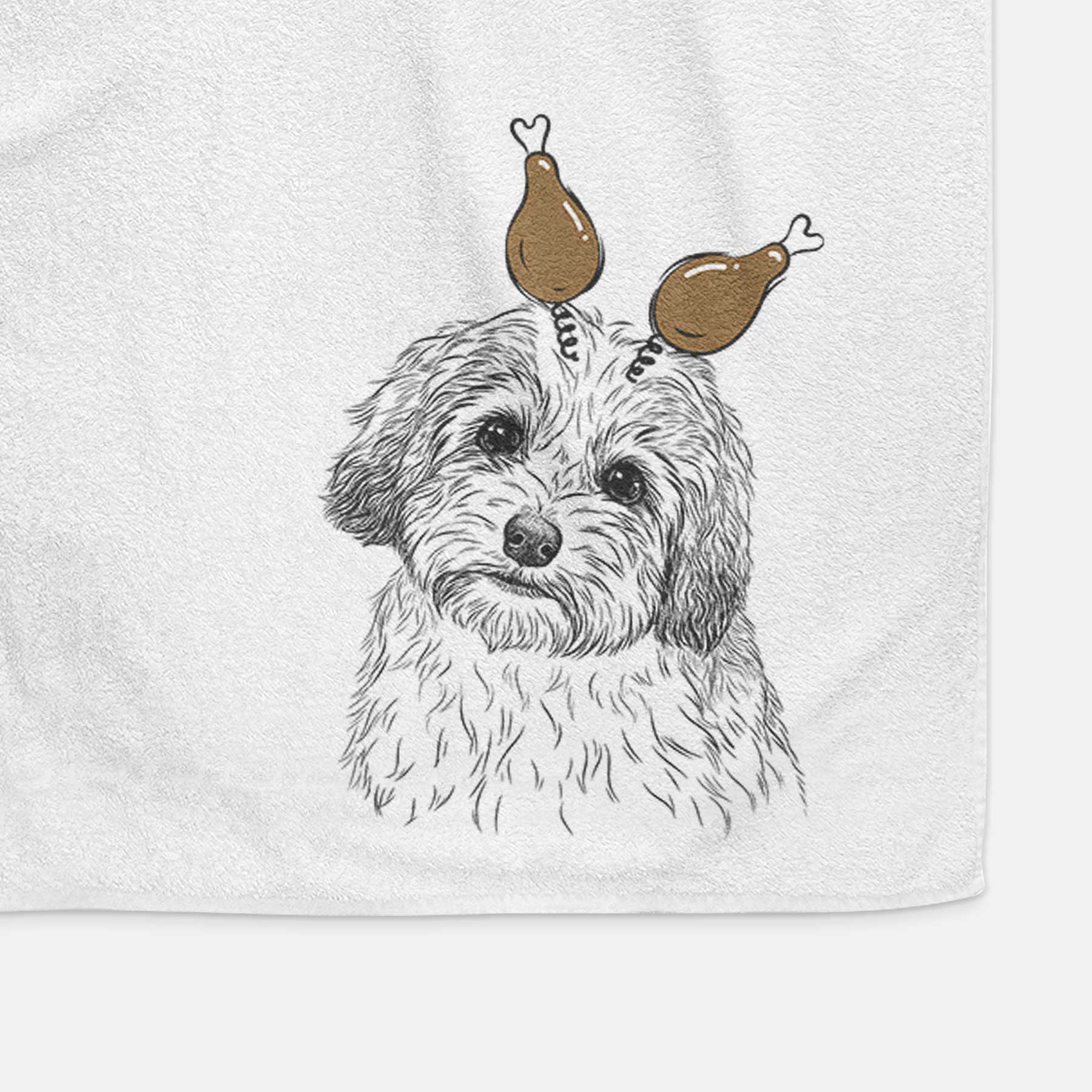 Henry the Havanese Decorative Hand Towel