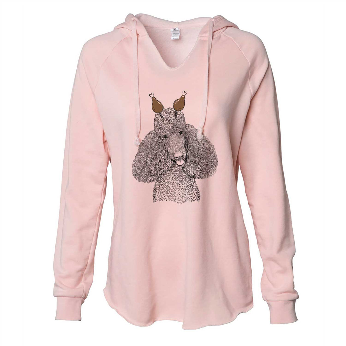 Thanksgiving Henry the Standard Poodle - Cali Wave Hooded Sweatshirt