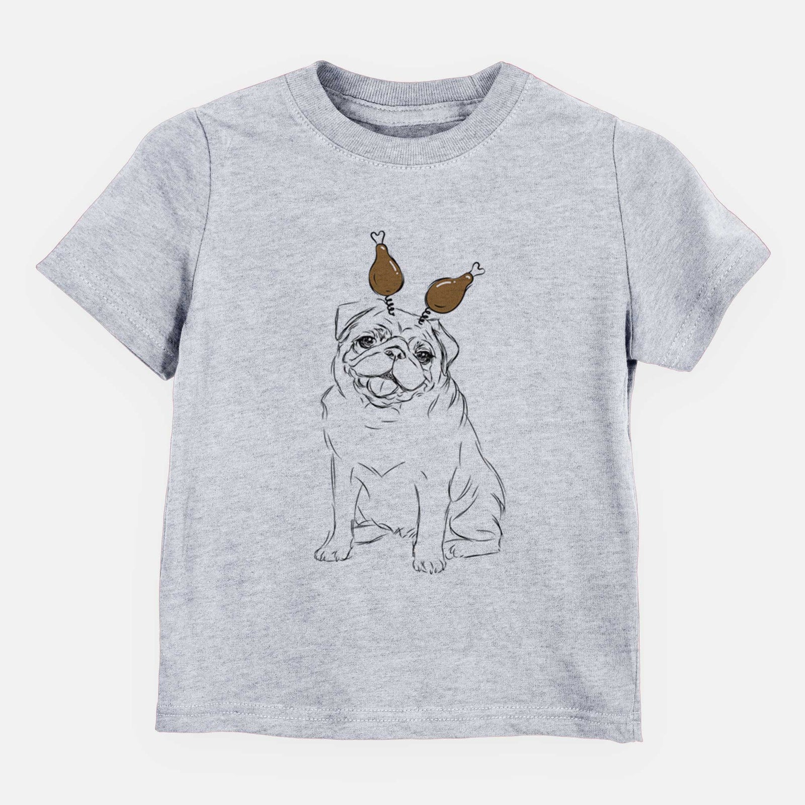 Thanksgiving Higgins the Pug - Kids/Youth/Toddler Shirt
