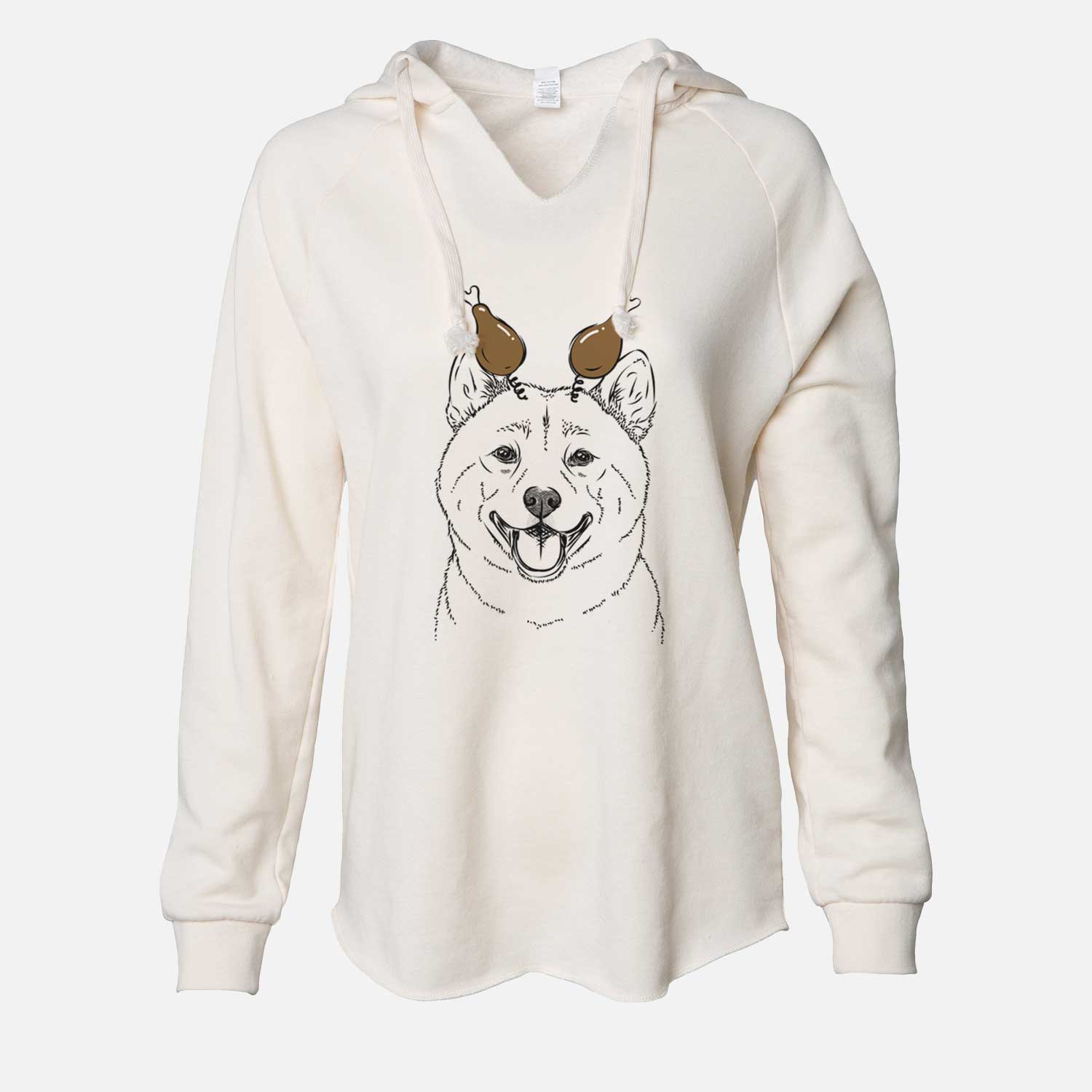 Thanksgiving Hiro the Shiba Inu - Cali Wave Hooded Sweatshirt