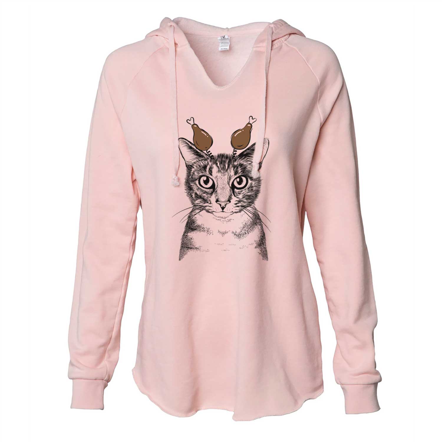 Thanksgiving Hobbes the Tabby Cat - Cali Wave Hooded Sweatshirt