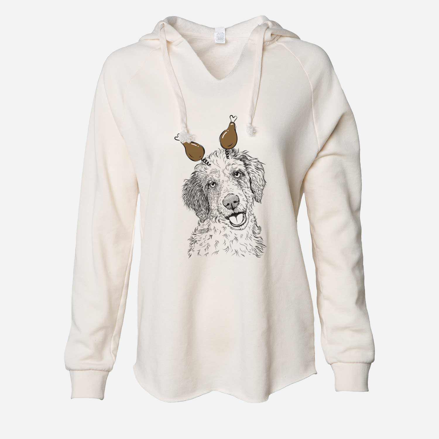 Thanksgiving Hoge the Aussiedoodle - Cali Wave Hooded Sweatshirt