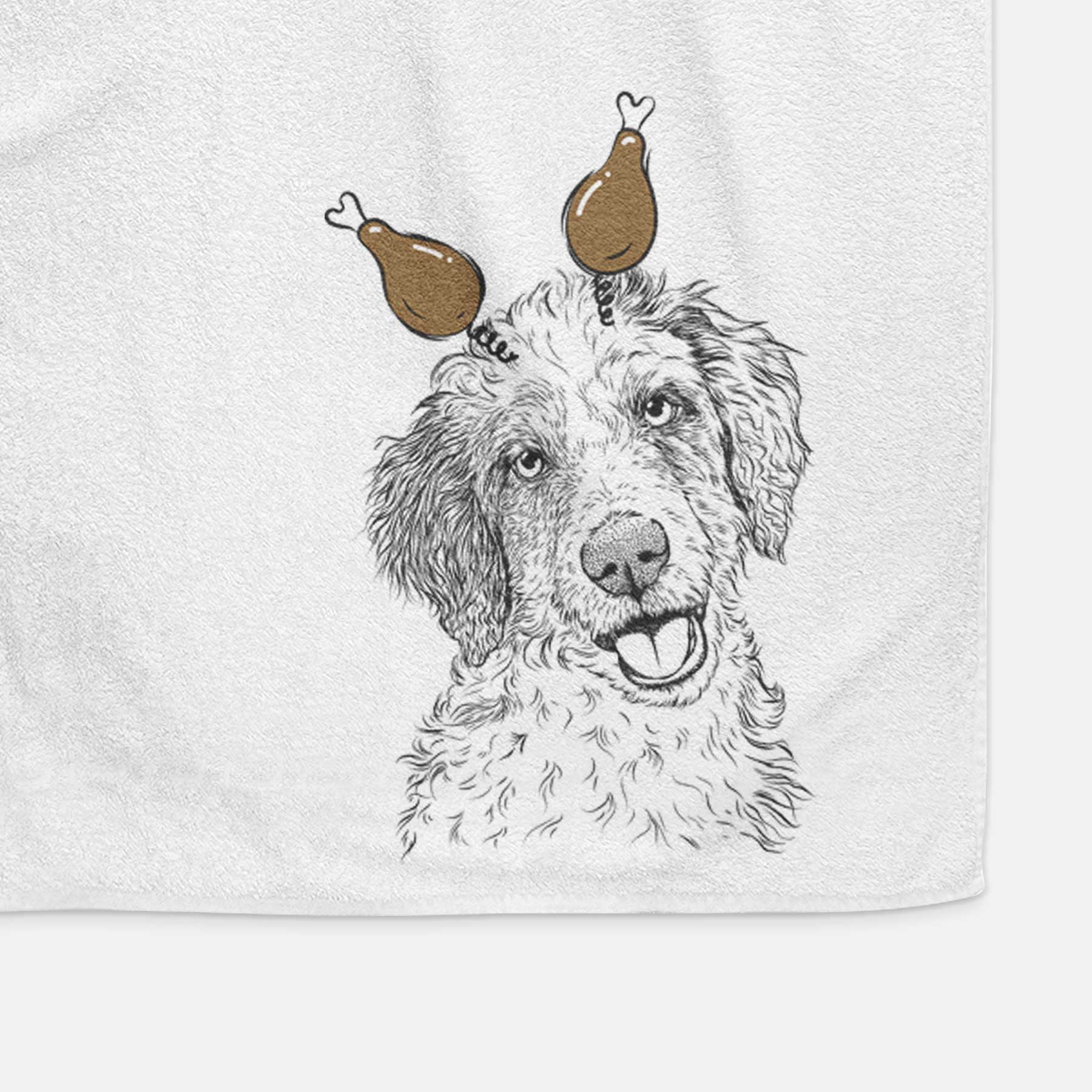 Hoge the Aussiedoodle Decorative Hand Towel