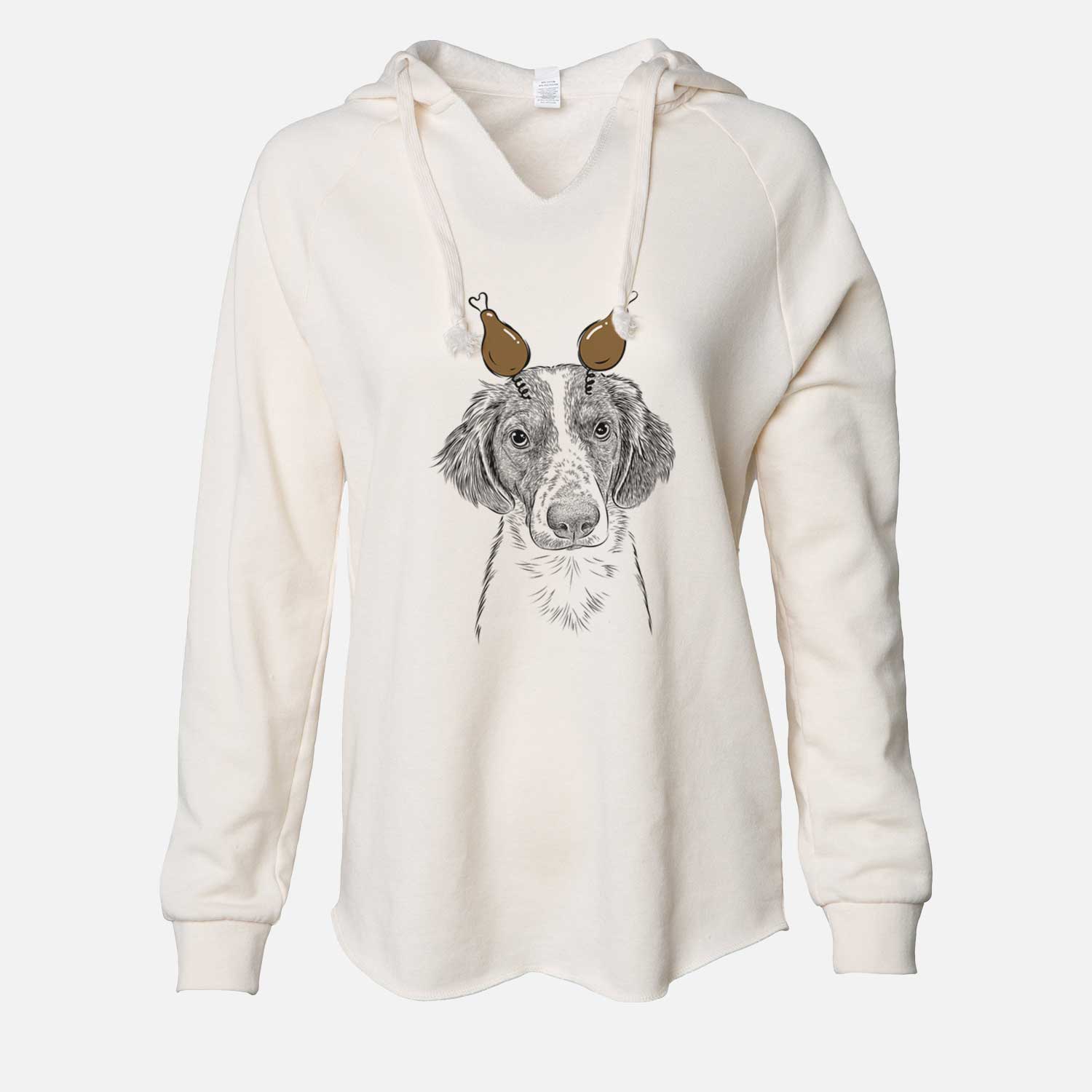 Thanksgiving Holly the Brittany Spaniel - Cali Wave Hooded Sweatshirt