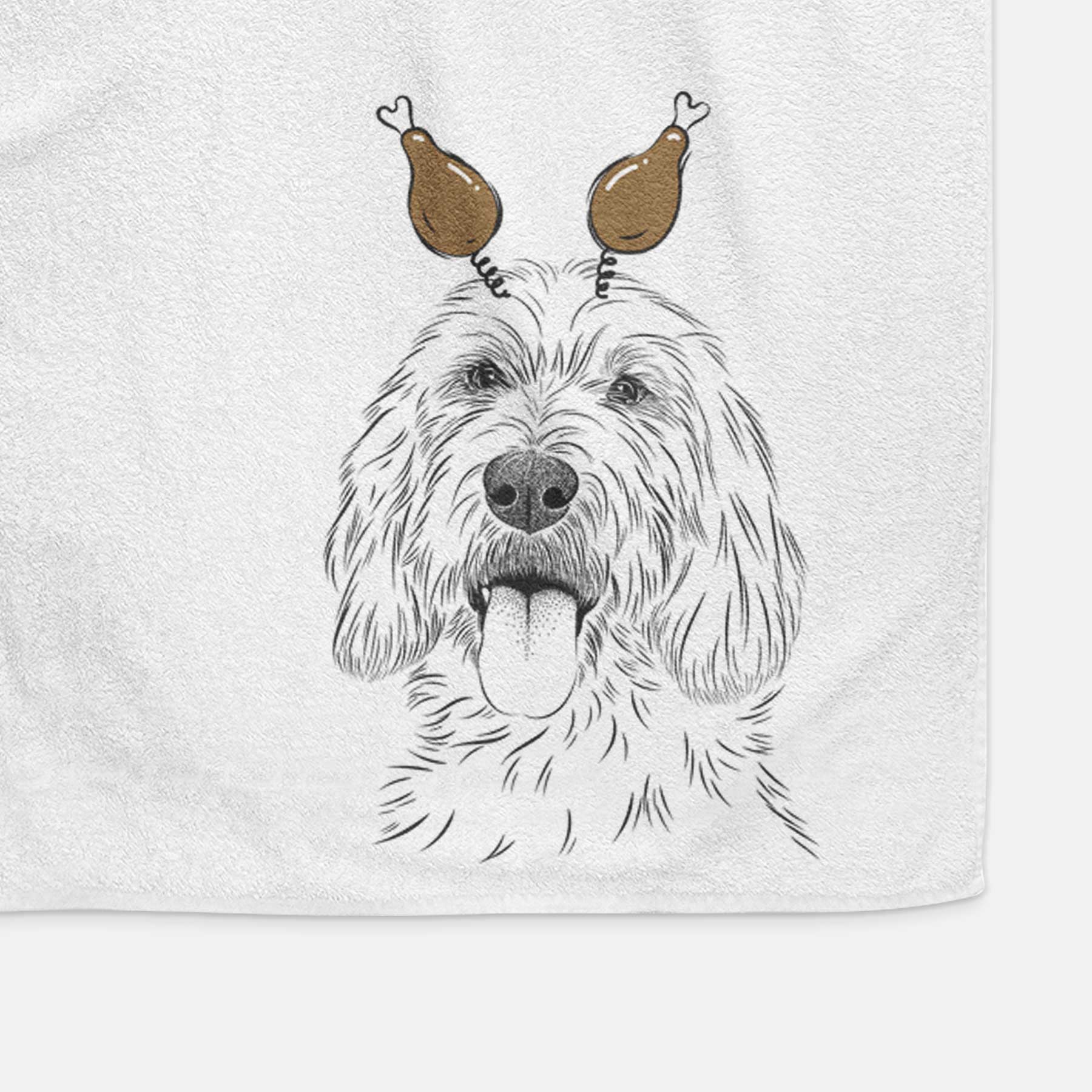 Homer the Grand Basset Griffon Vendeen Decorative Hand Towel