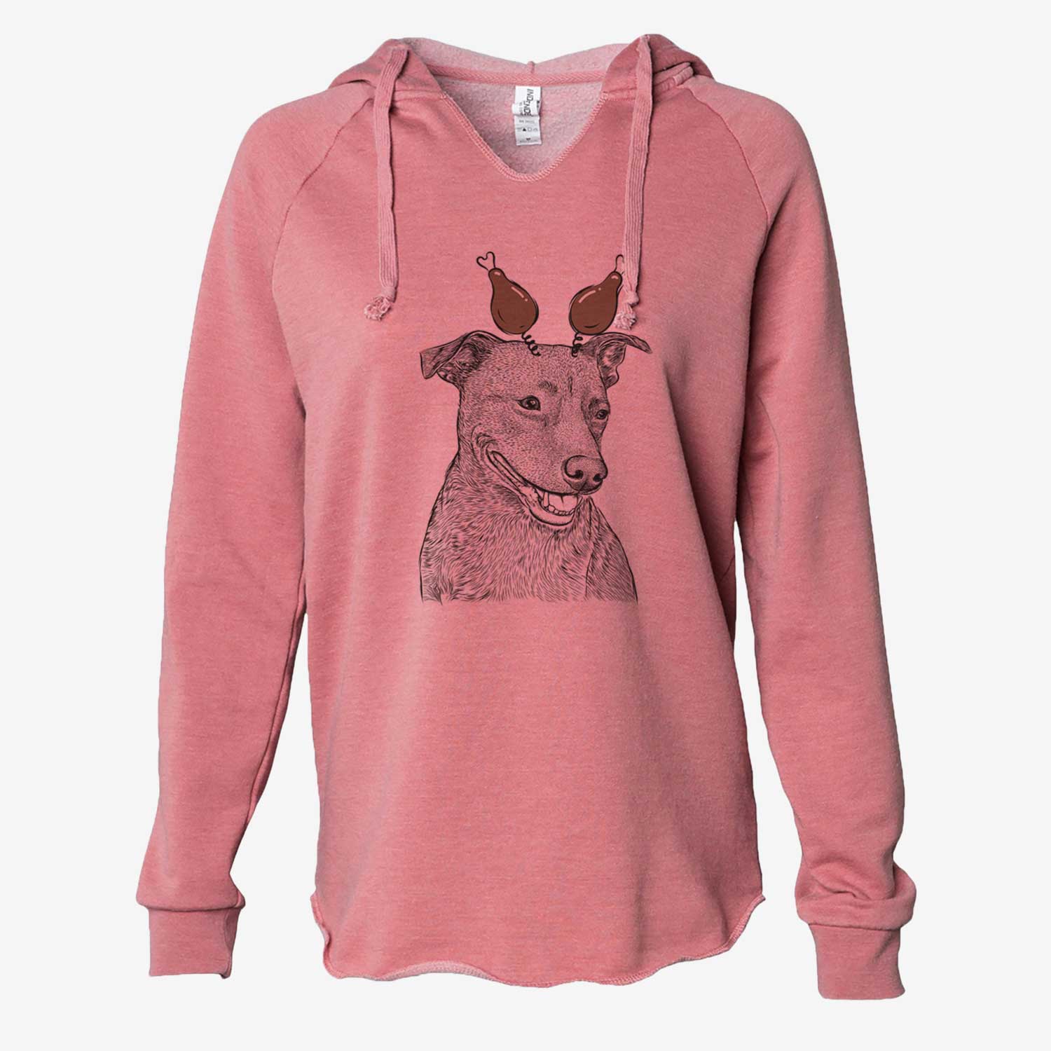 Thanksgiving Honey the Lab Pit Mix - Cali Wave Hooded Sweatshirt