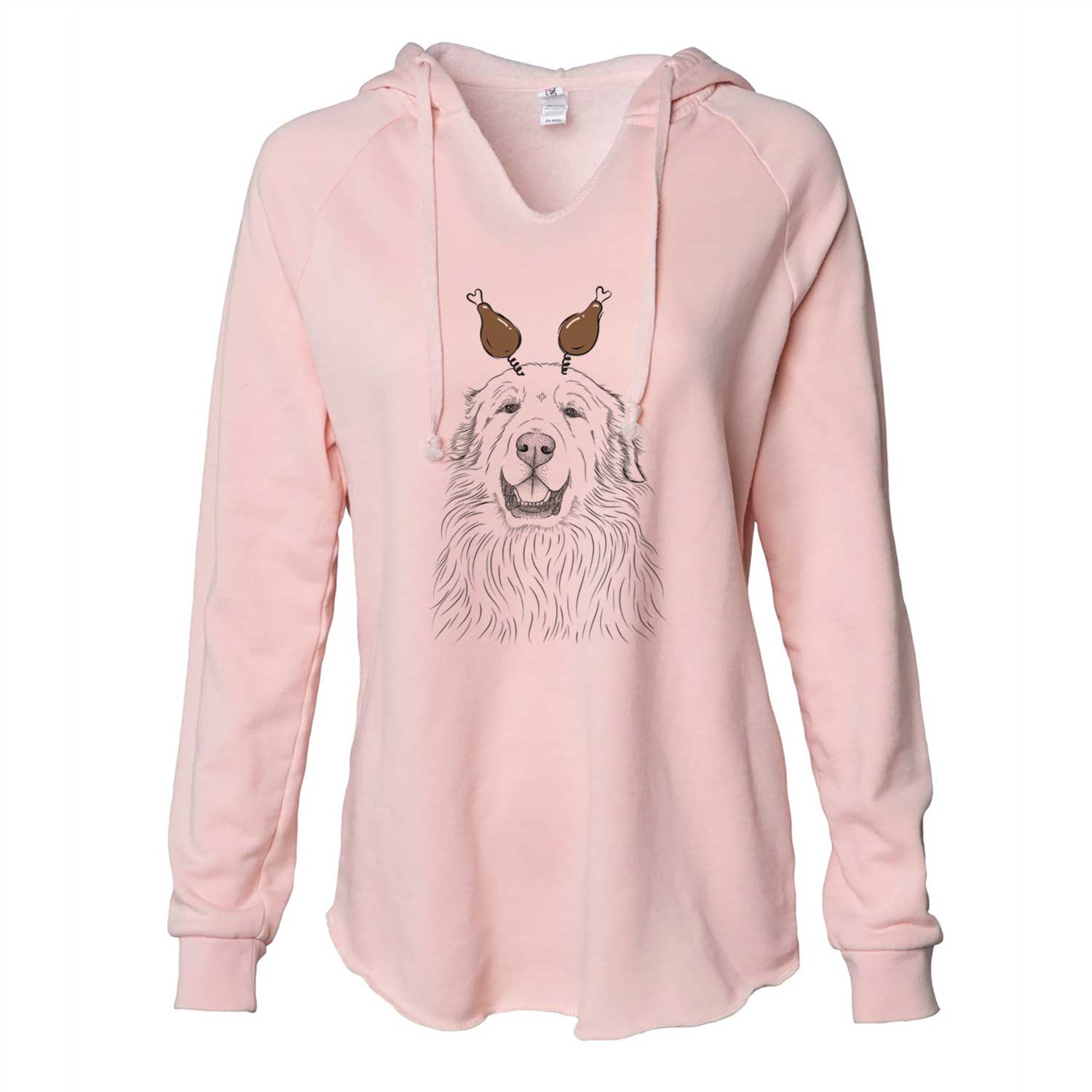 Thanksgiving Horton the Great Pyrenees - Cali Wave Hooded Sweatshirt