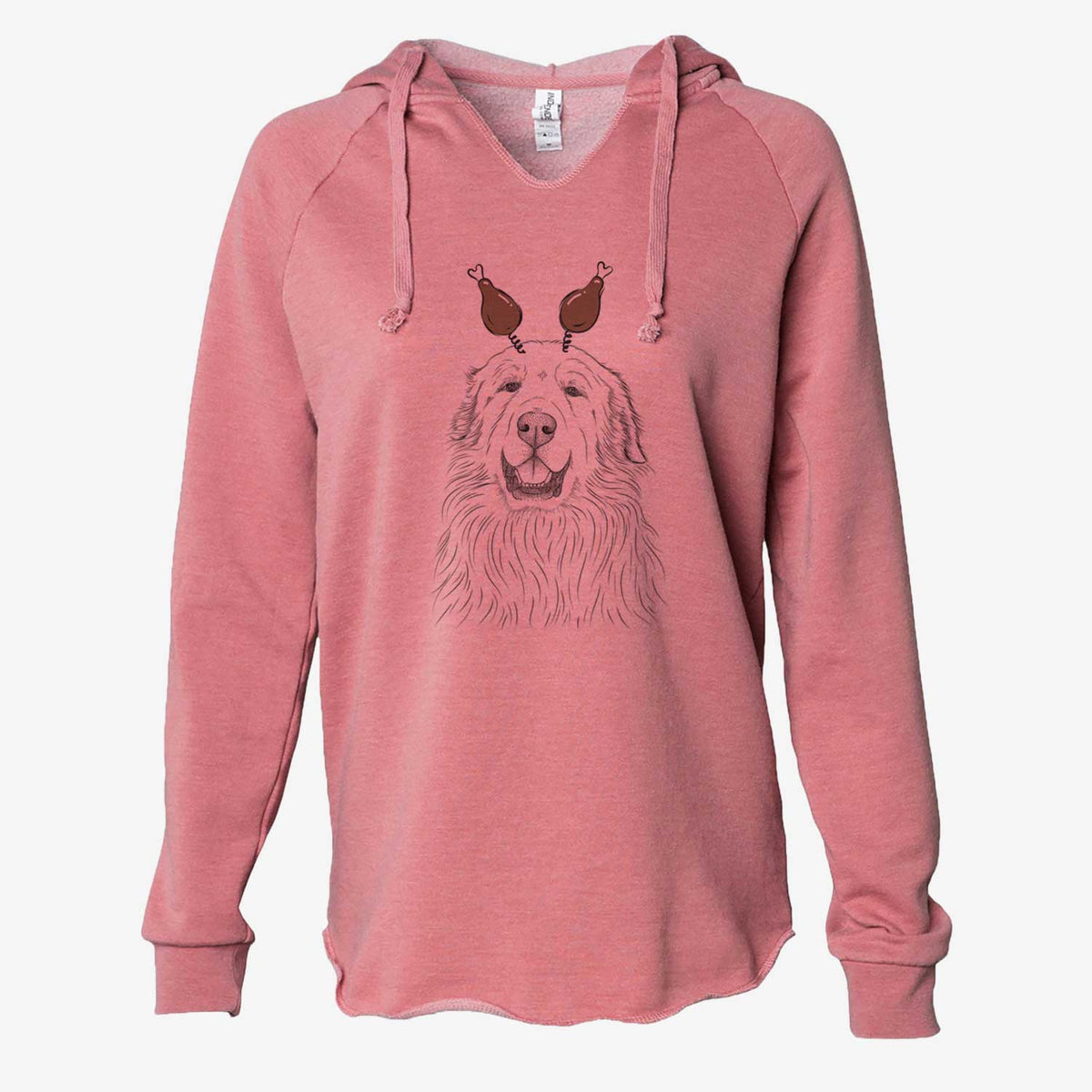 Thanksgiving Horton the Great Pyrenees - Cali Wave Hooded Sweatshirt