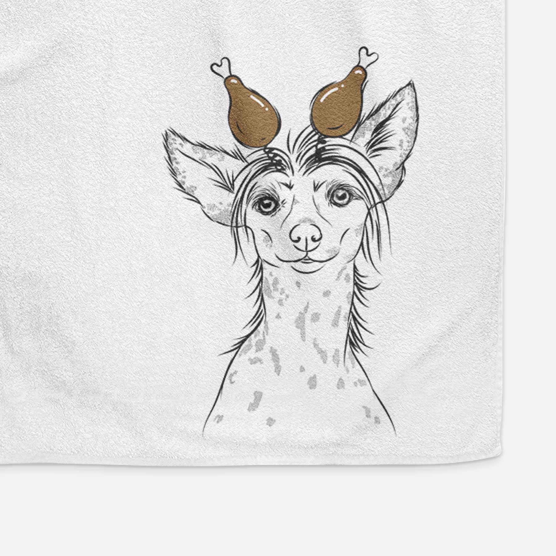 Hudson the Chinese Crested Decorative Hand Towel