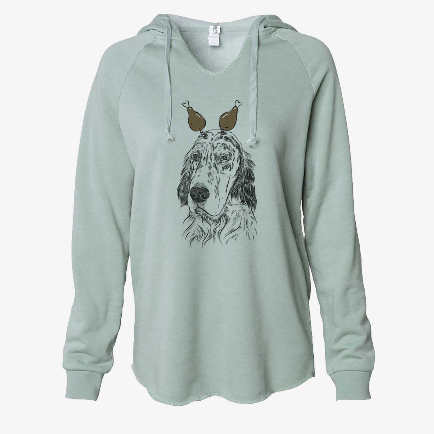 Thanksgiving Hutch the English Setter - Cali Wave Hooded Sweatshirt