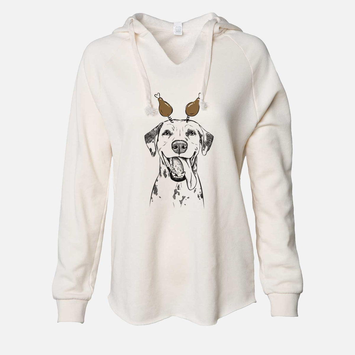 Thanksgiving Hydro the Dalmatian - Cali Wave Hooded Sweatshirt