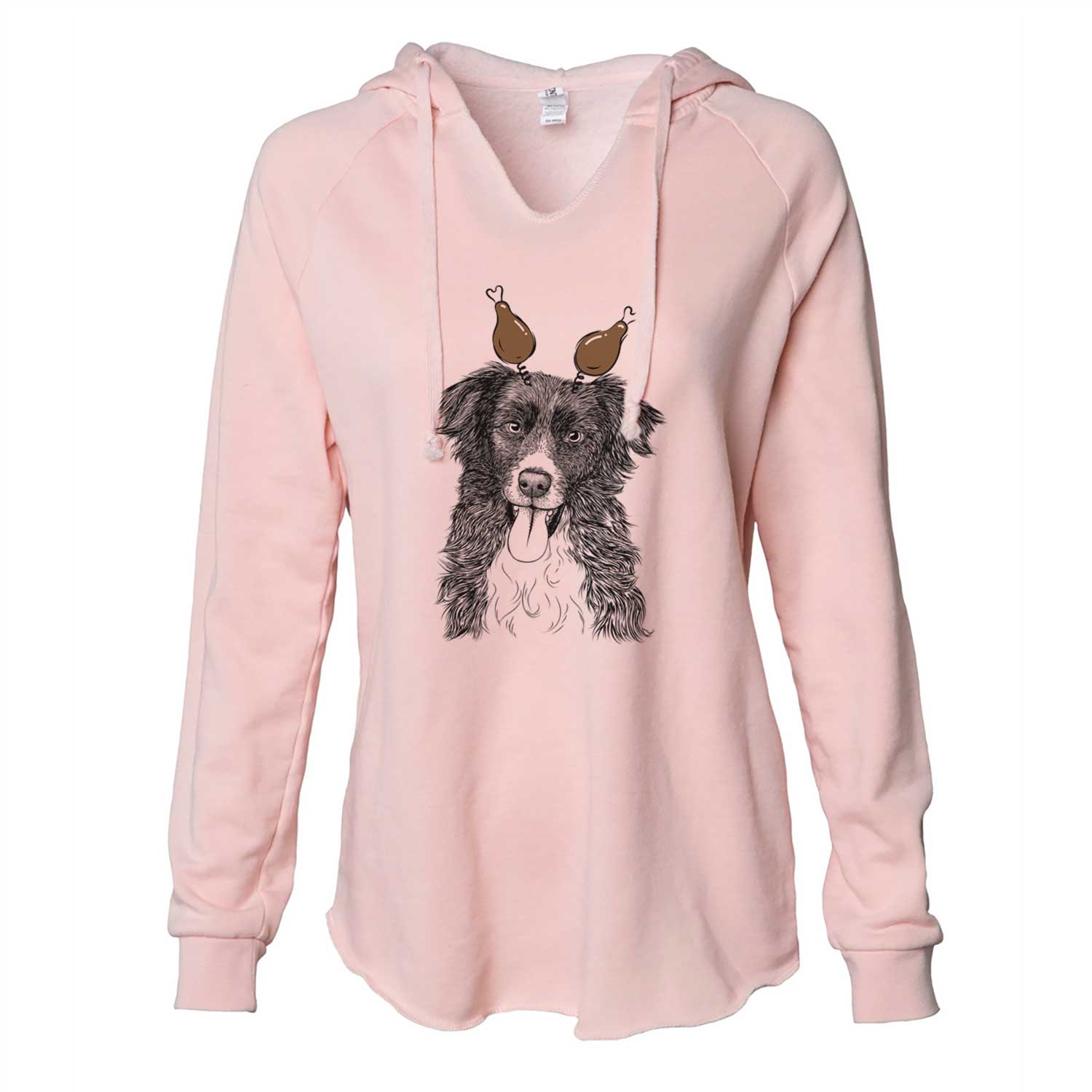 Thanksgiving Indi the Border Collie - Cali Wave Hooded Sweatshirt