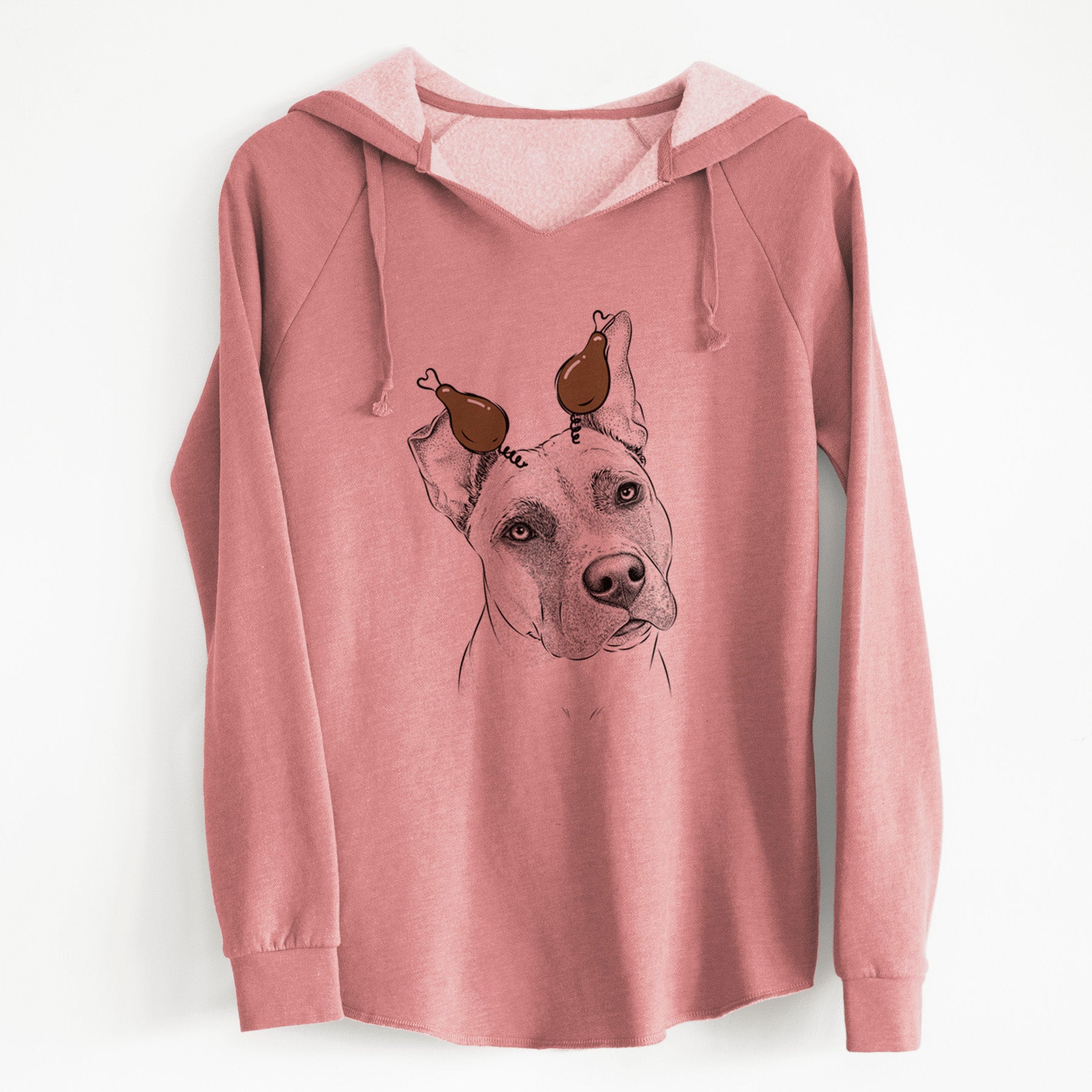 Thanksgiving Ivy the Pitbull Mix - Cali Wave Hooded Sweatshirt