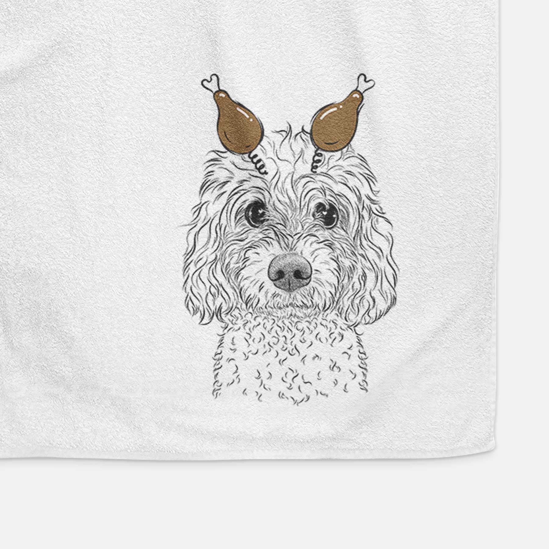 Izzie the Cavachon Decorative Hand Towel