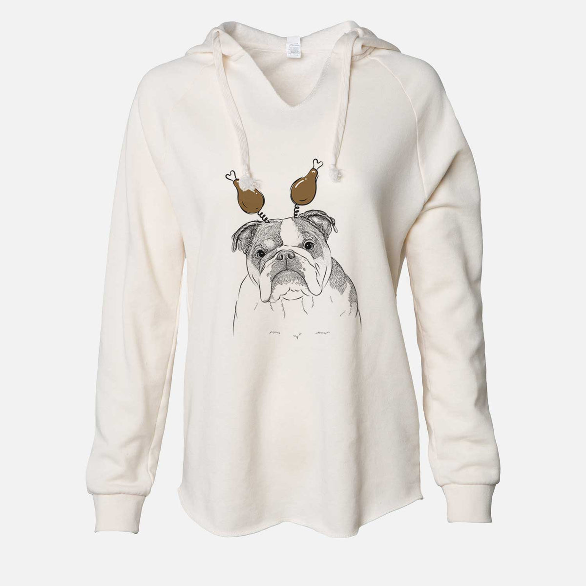 Thanksgiving Jack the English Bulldog - Cali Wave Hooded Sweatshirt