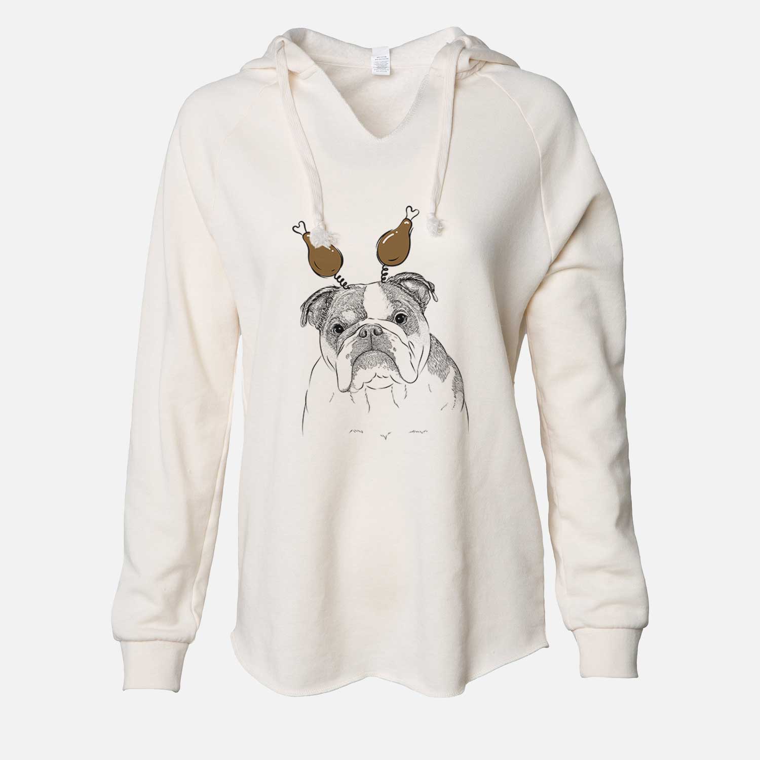 Thanksgiving Jack the English Bulldog - Cali Wave Hooded Sweatshirt