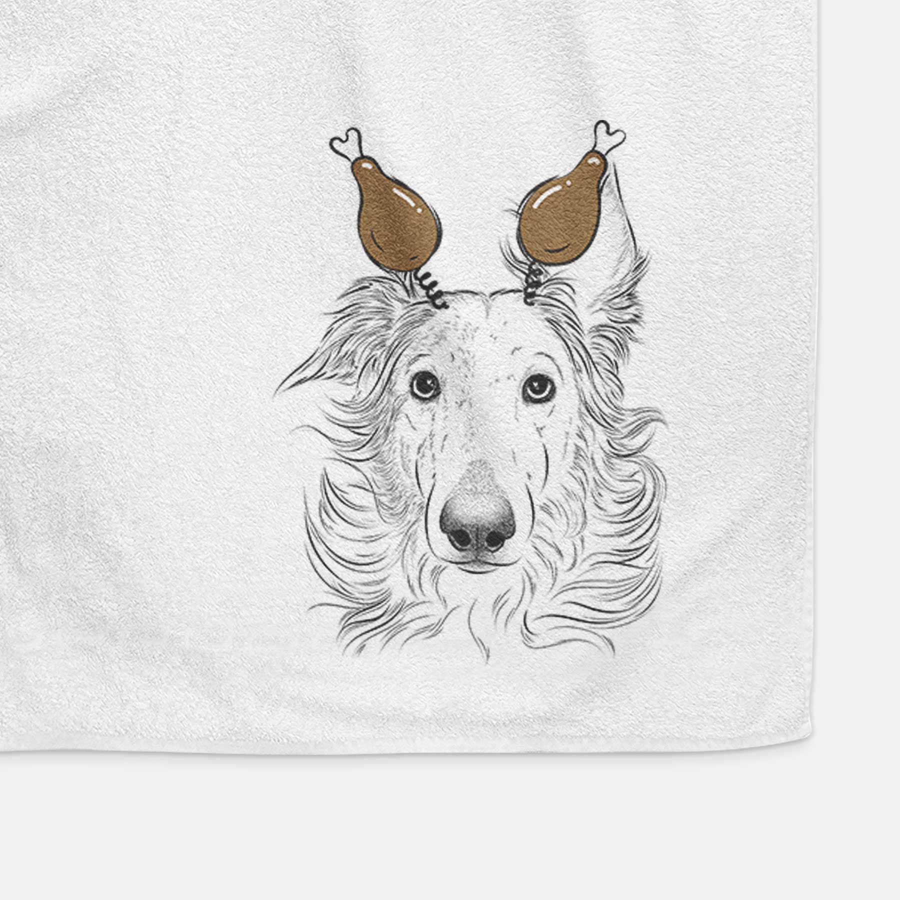 Jasha the Borzoi Decorative Hand Towel