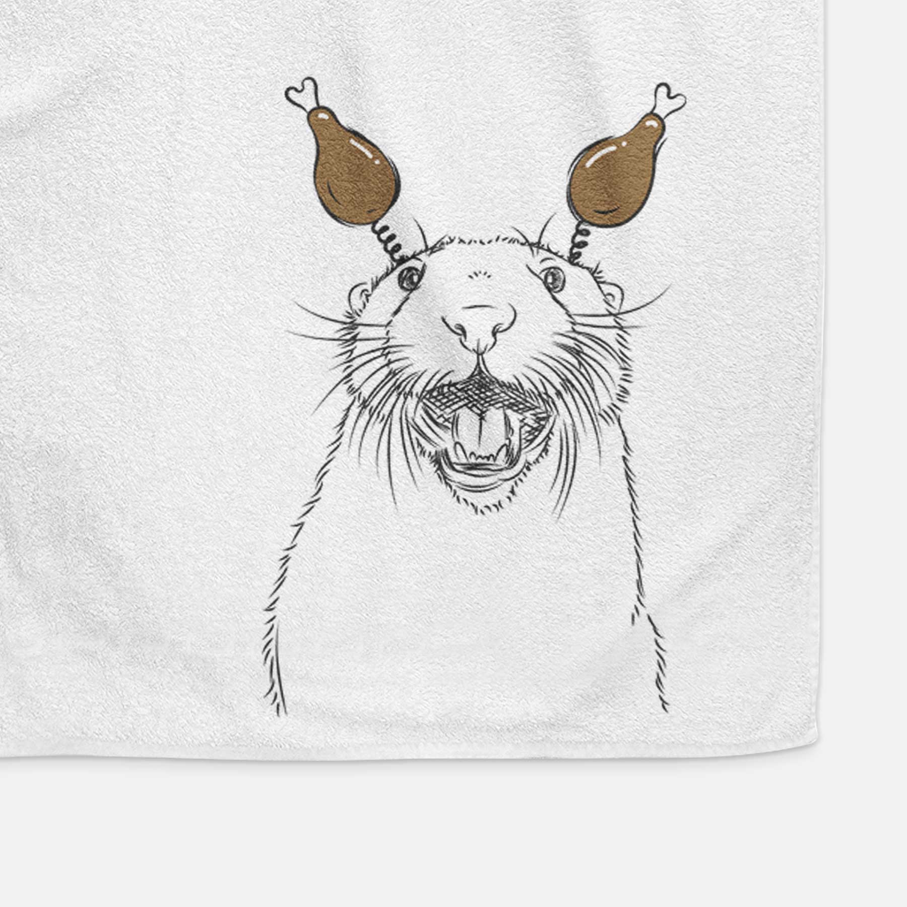 Jasper the River Otter Decorative Hand Towel