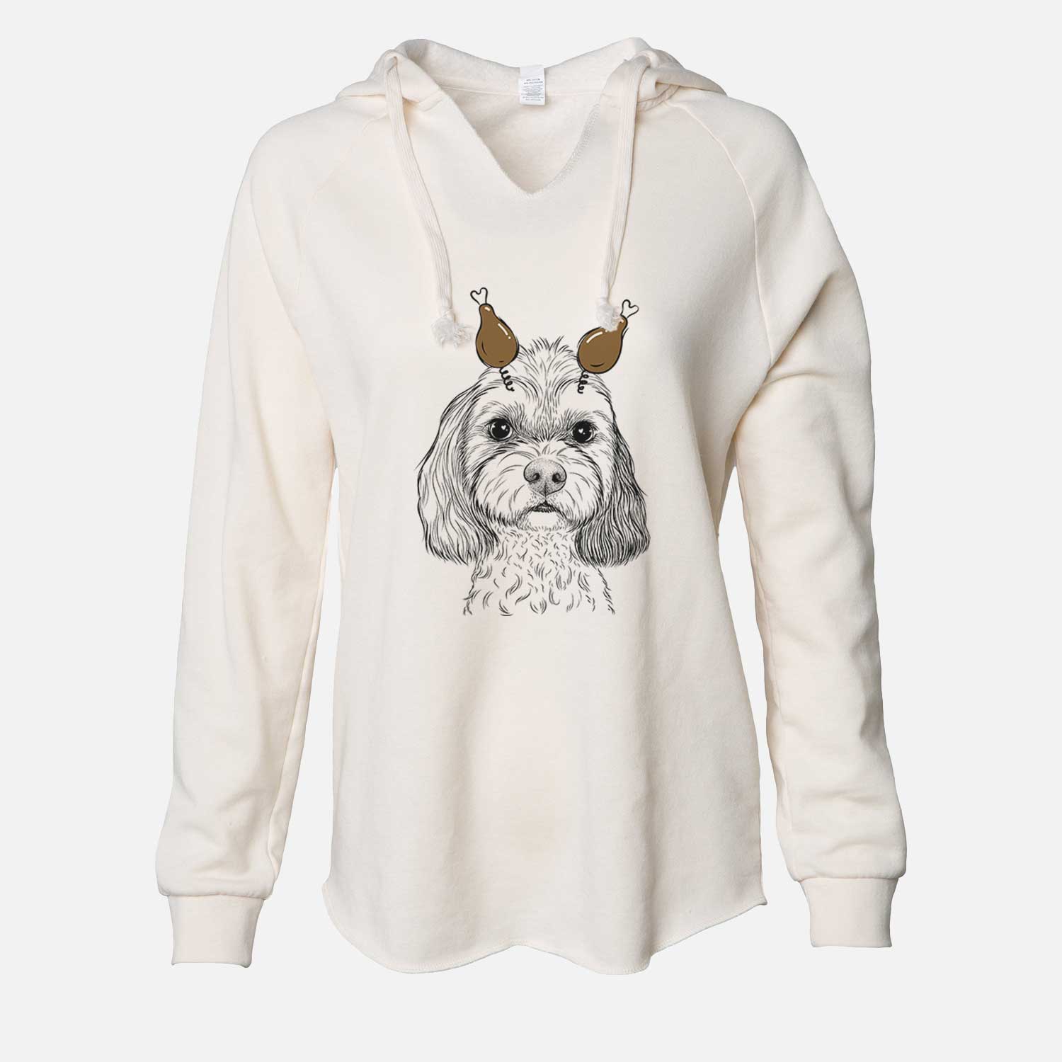 Thanksgiving Jasper Diggins the Cavapoo - Cali Wave Hooded Sweatshirt