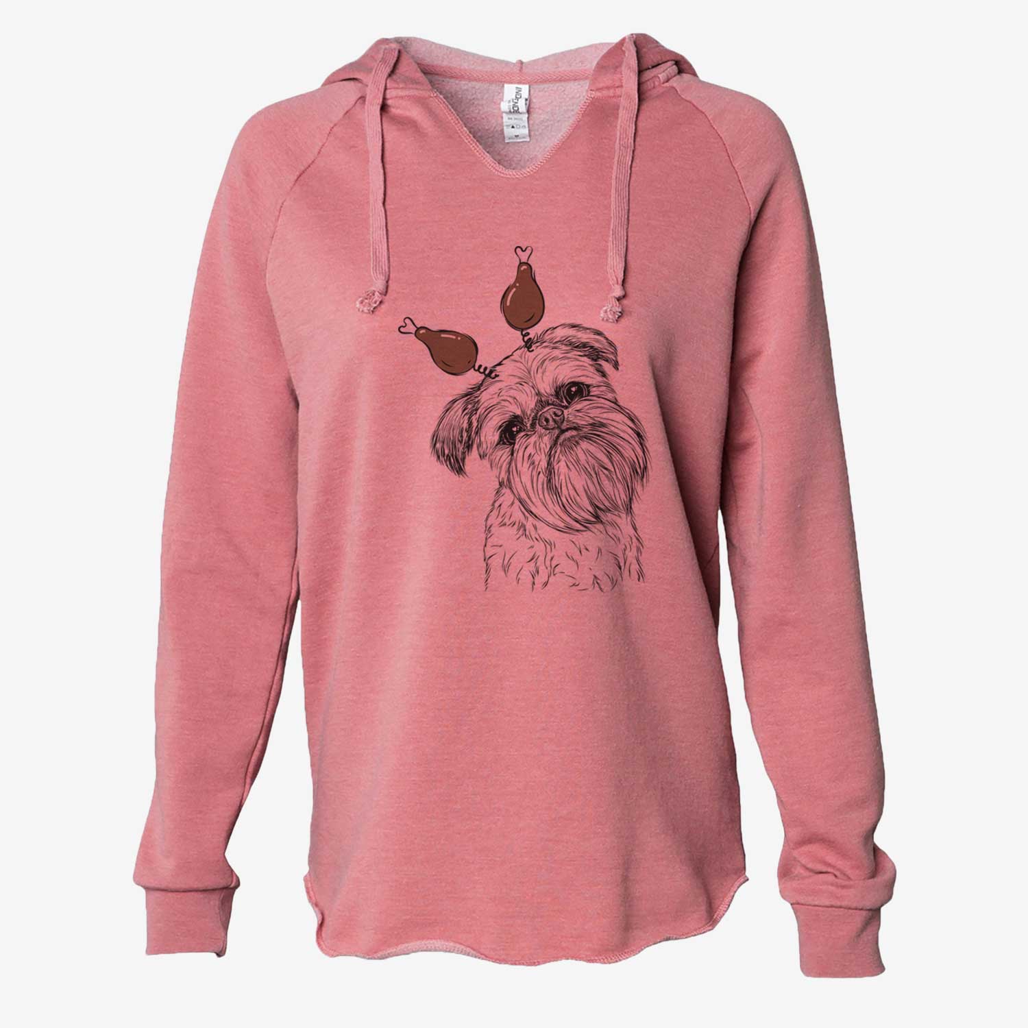 Thanksgiving Jasper Joe the Brussels Griffon - Cali Wave Hooded Sweatshirt