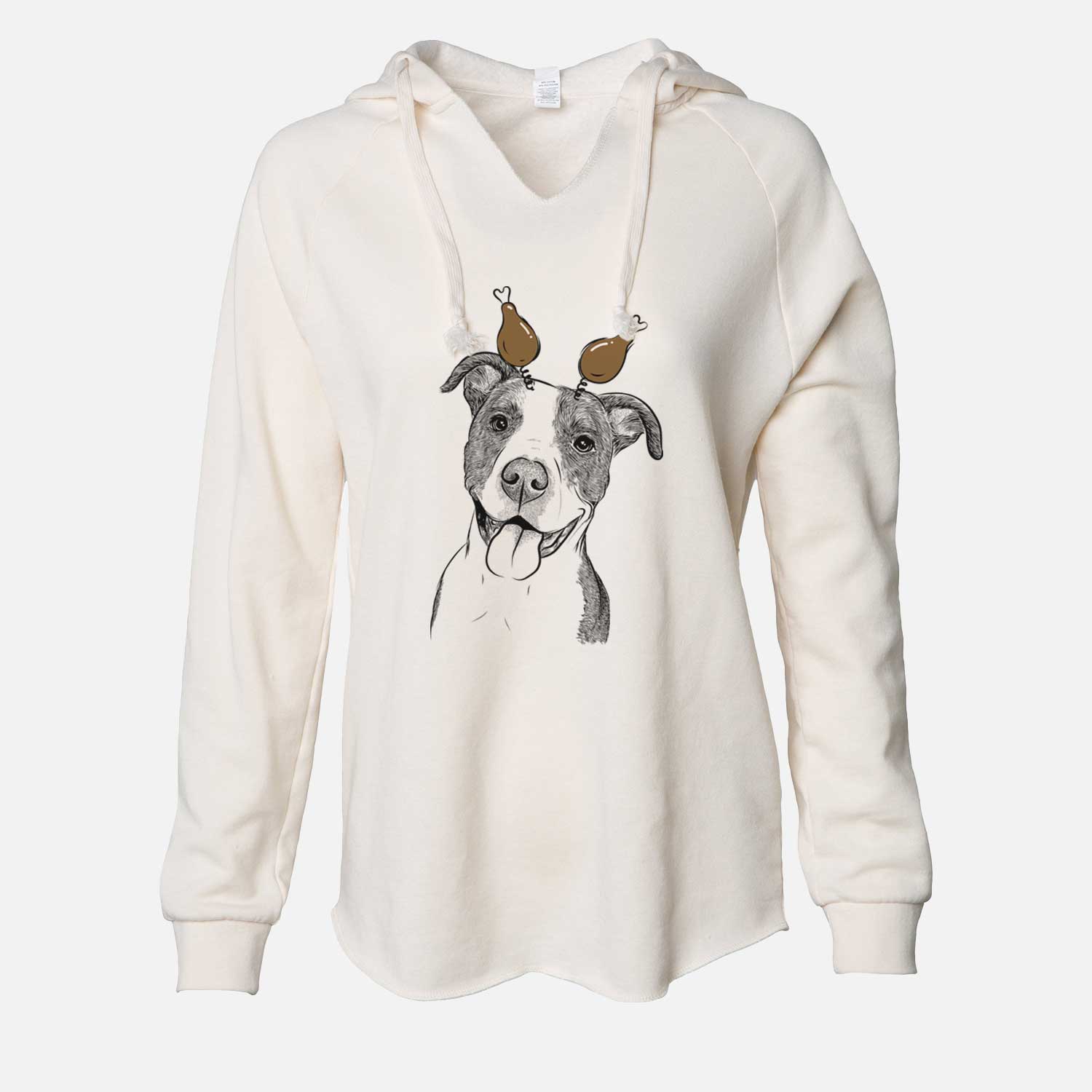 Thanksgiving Jax the American Pitbull Terrier Mix - Cali Wave Hooded Sweatshirt