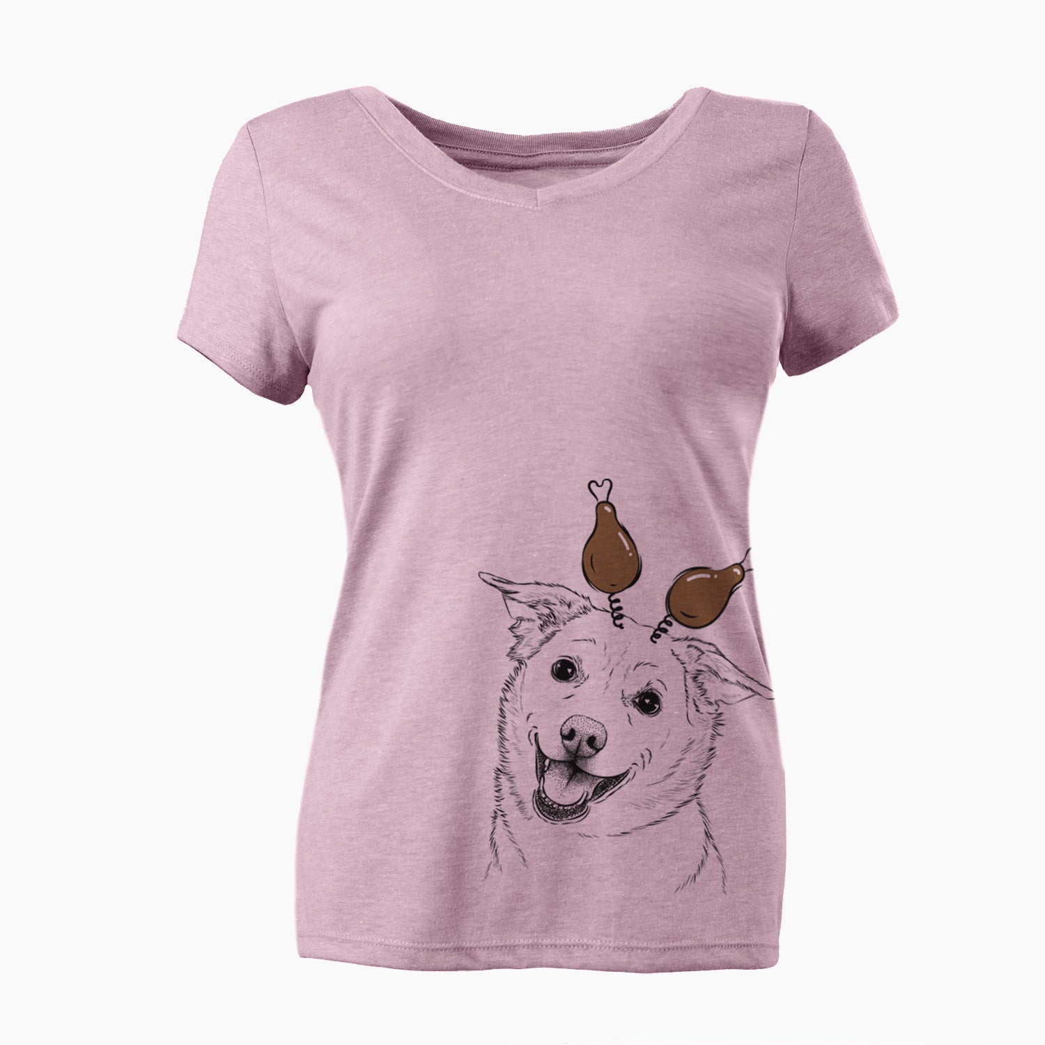 Thanksgiving Jazz the Lab Mix - Women's Perfect V-neck Shirt