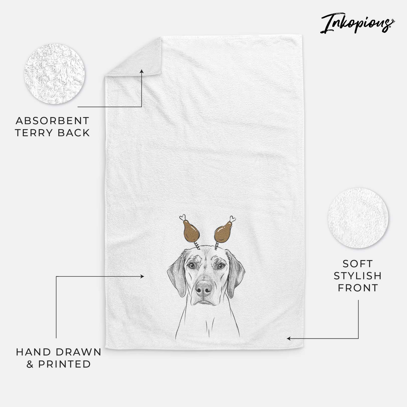 Jenga the Rhodesian Ridgeback Decorative Hand Towel