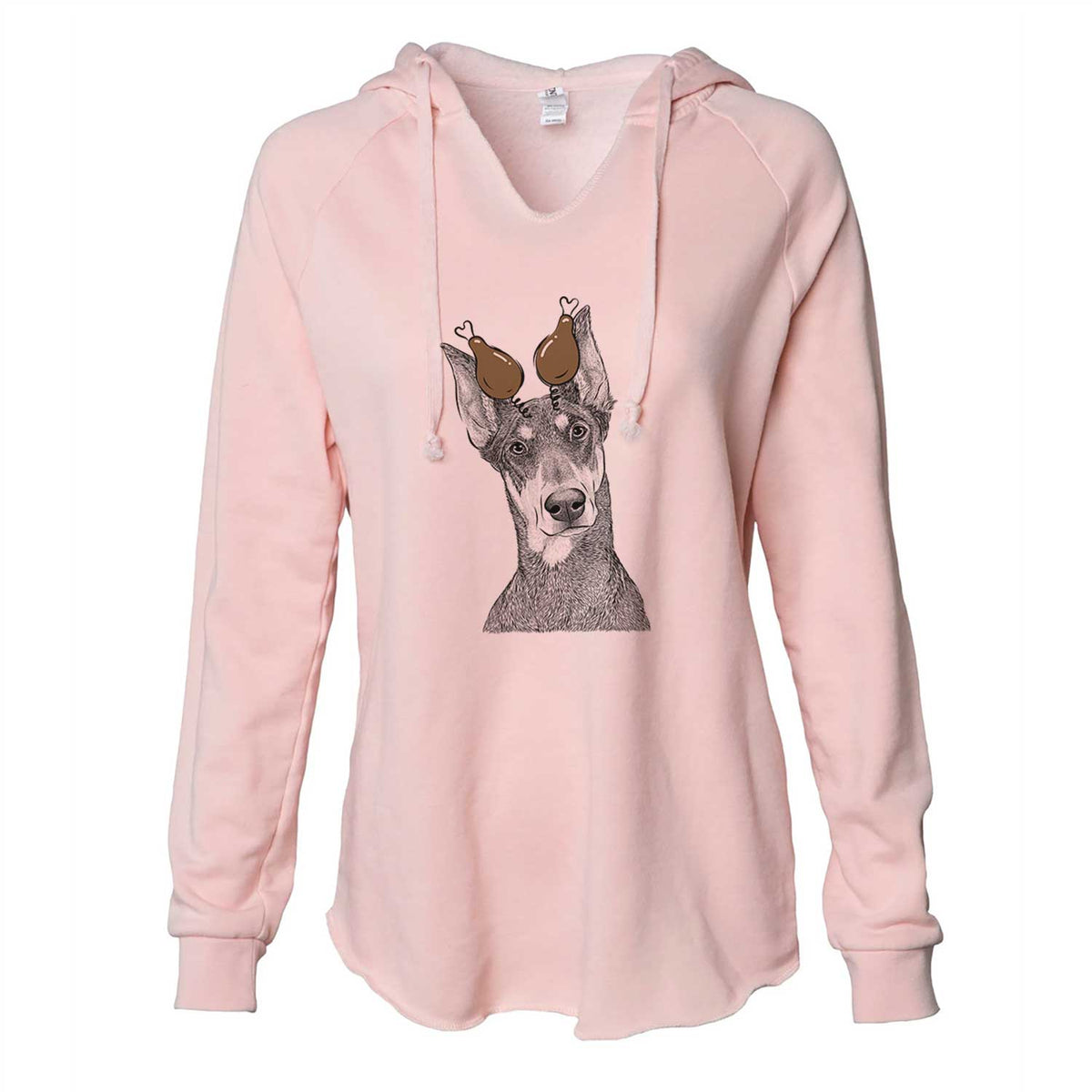 Thanksgiving Jenna the Doberman Pinscher - Cali Wave Hooded Sweatshirt