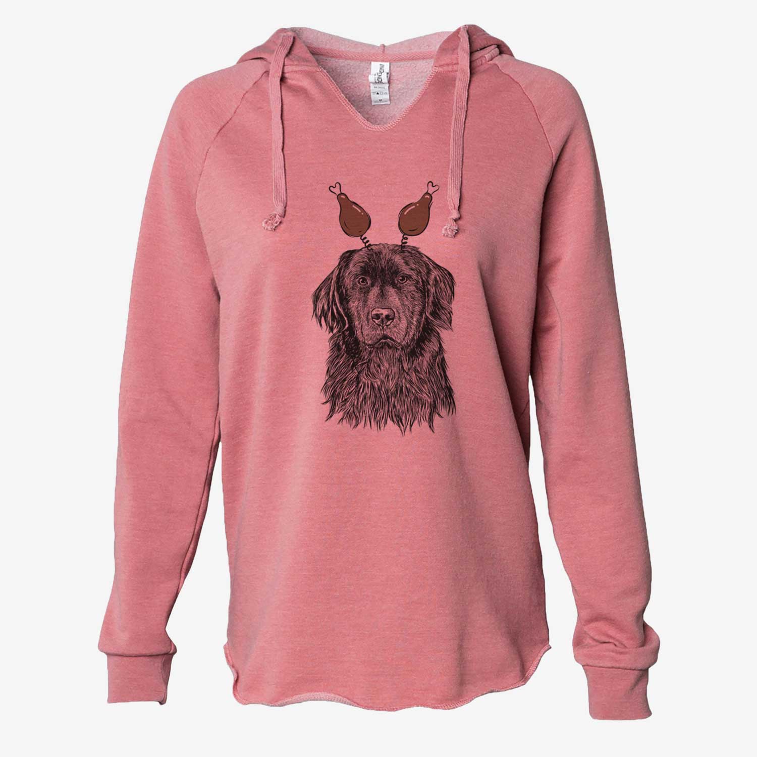 Thanksgiving Jinx the Newfoundland - Cali Wave Hooded Sweatshirt