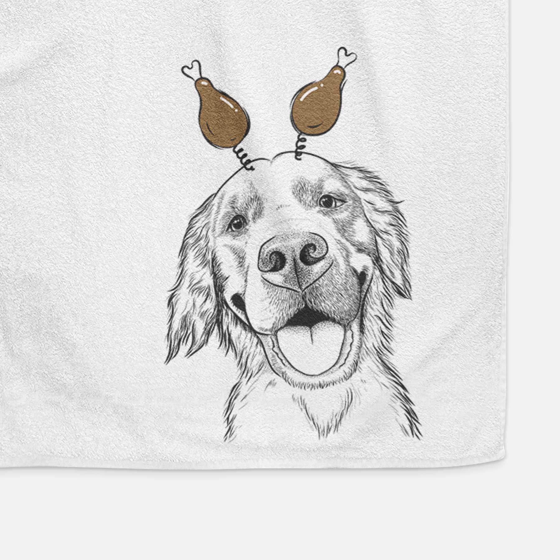 Jordy the Golden Retriever Decorative Hand Towel