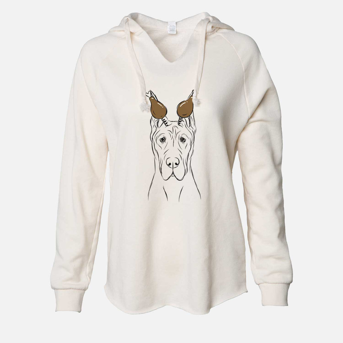 Thanksgiving Jude the Great Dane - Cali Wave Hooded Sweatshirt