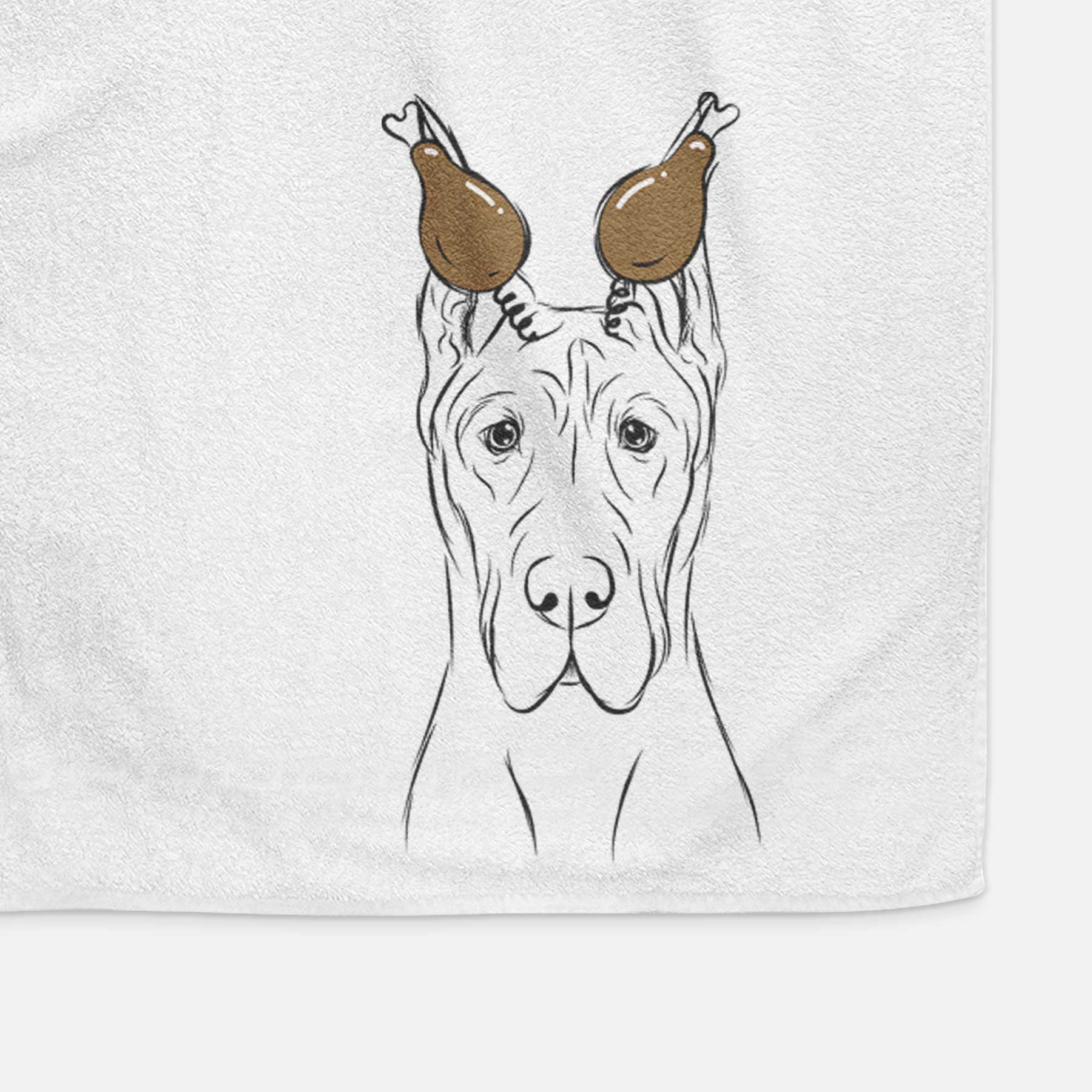 Jude the Great Dane Decorative Hand Towel