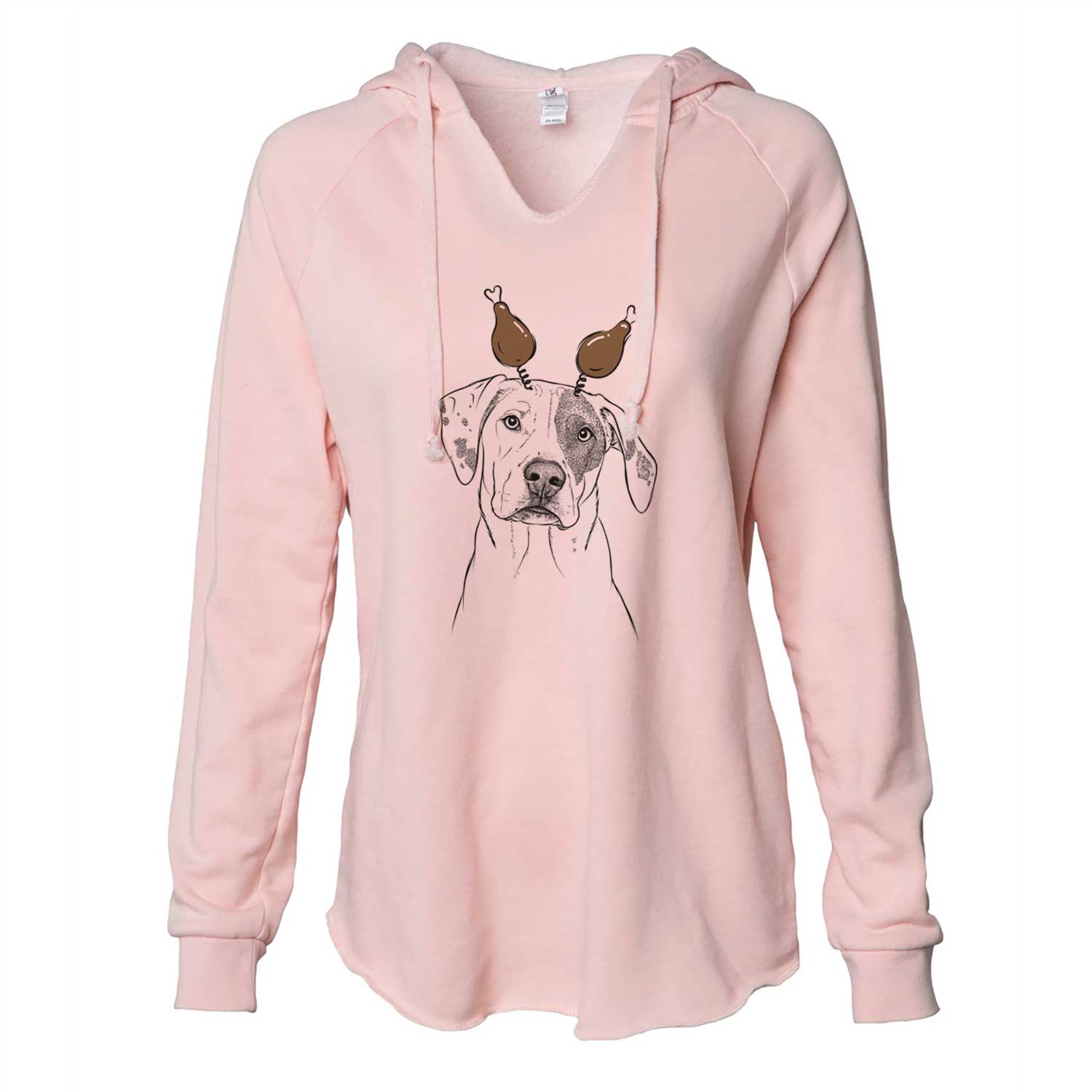 Thanksgiving Julio the Dogo Argentino Mix - Cali Wave Hooded Sweatshirt