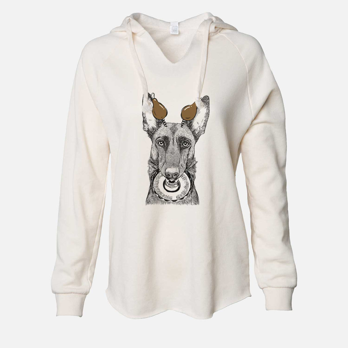 Thanksgiving Juno the Belgian Malinois - Cali Wave Hooded Sweatshirt