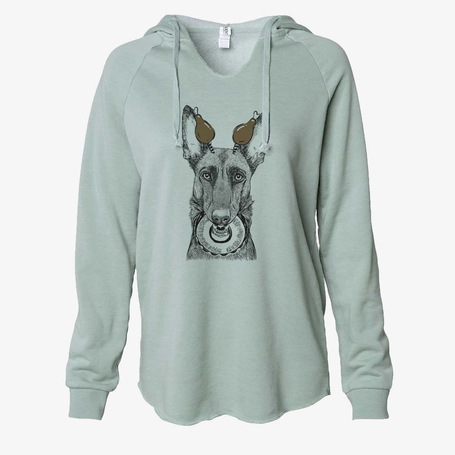 Thanksgiving Juno the Belgian Malinois - Cali Wave Hooded Sweatshirt