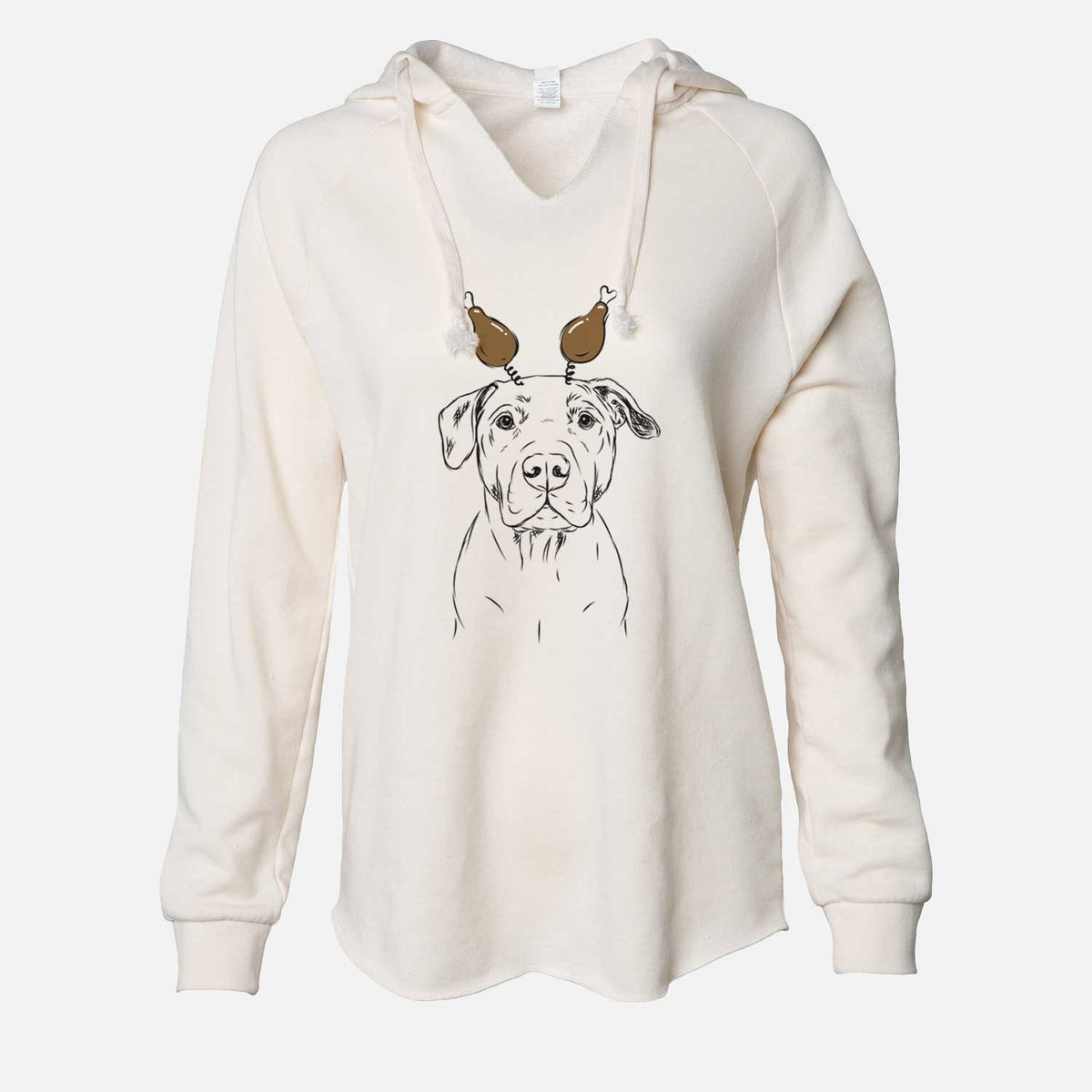 Thanksgiving Kadin the Pitbull - Cali Wave Hooded Sweatshirt