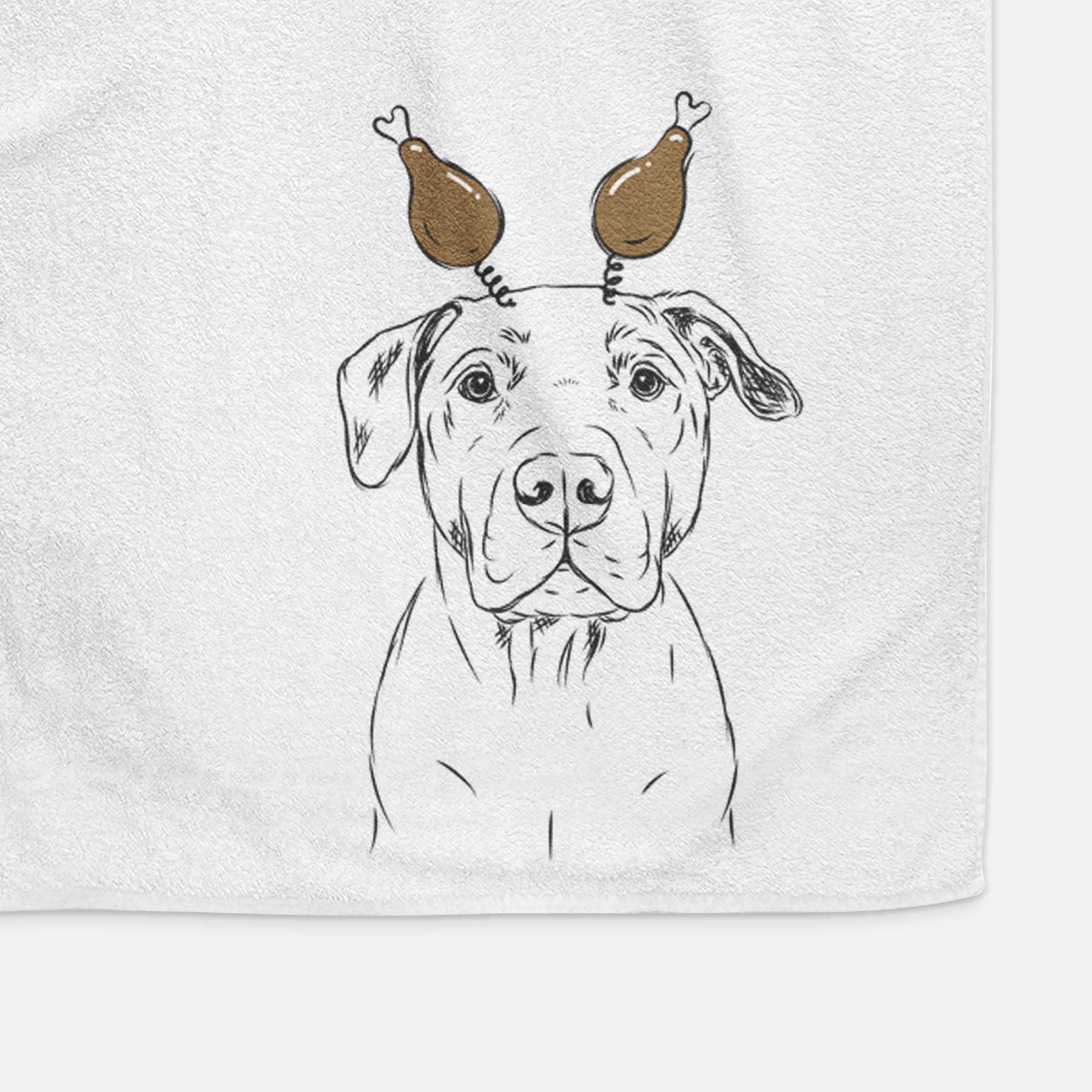 Kadin the Pitbull Decorative Hand Towel