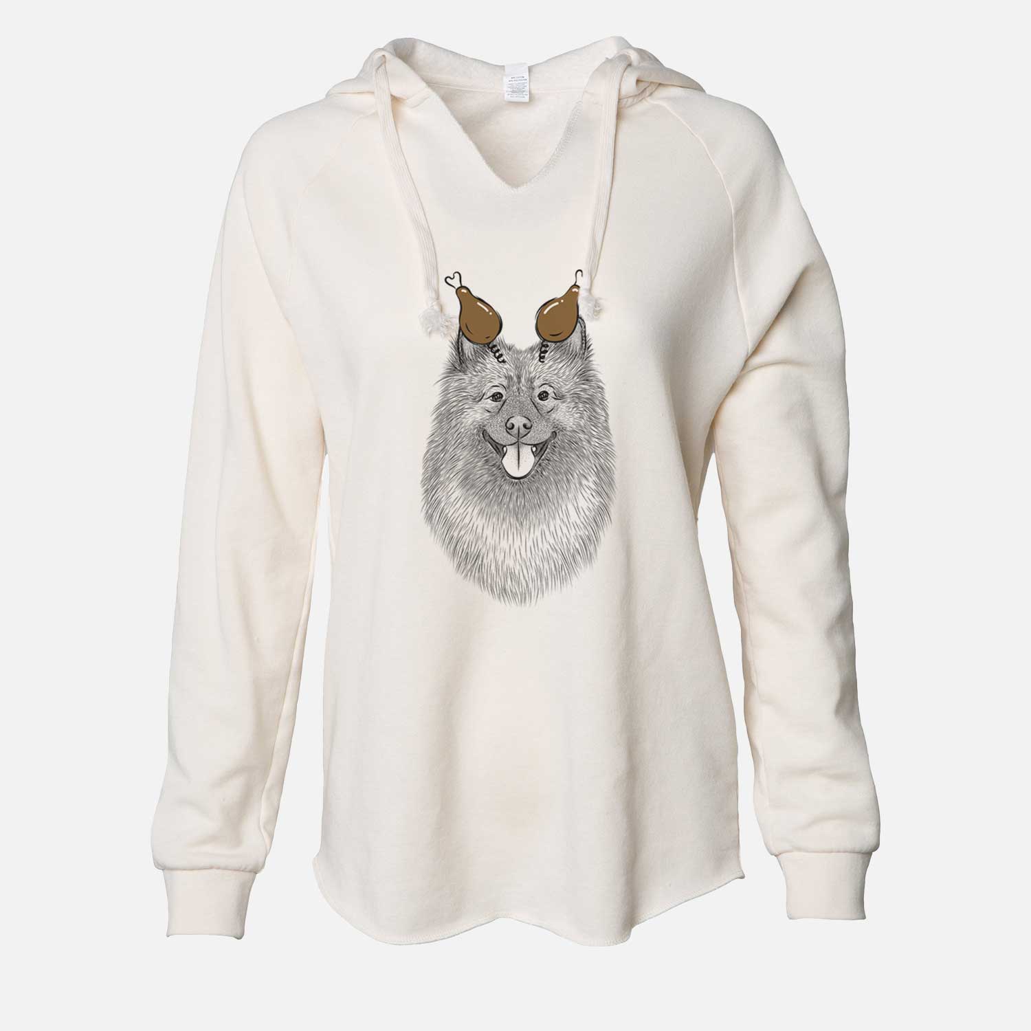 Thanksgiving Kai the Keeshond - Cali Wave Hooded Sweatshirt