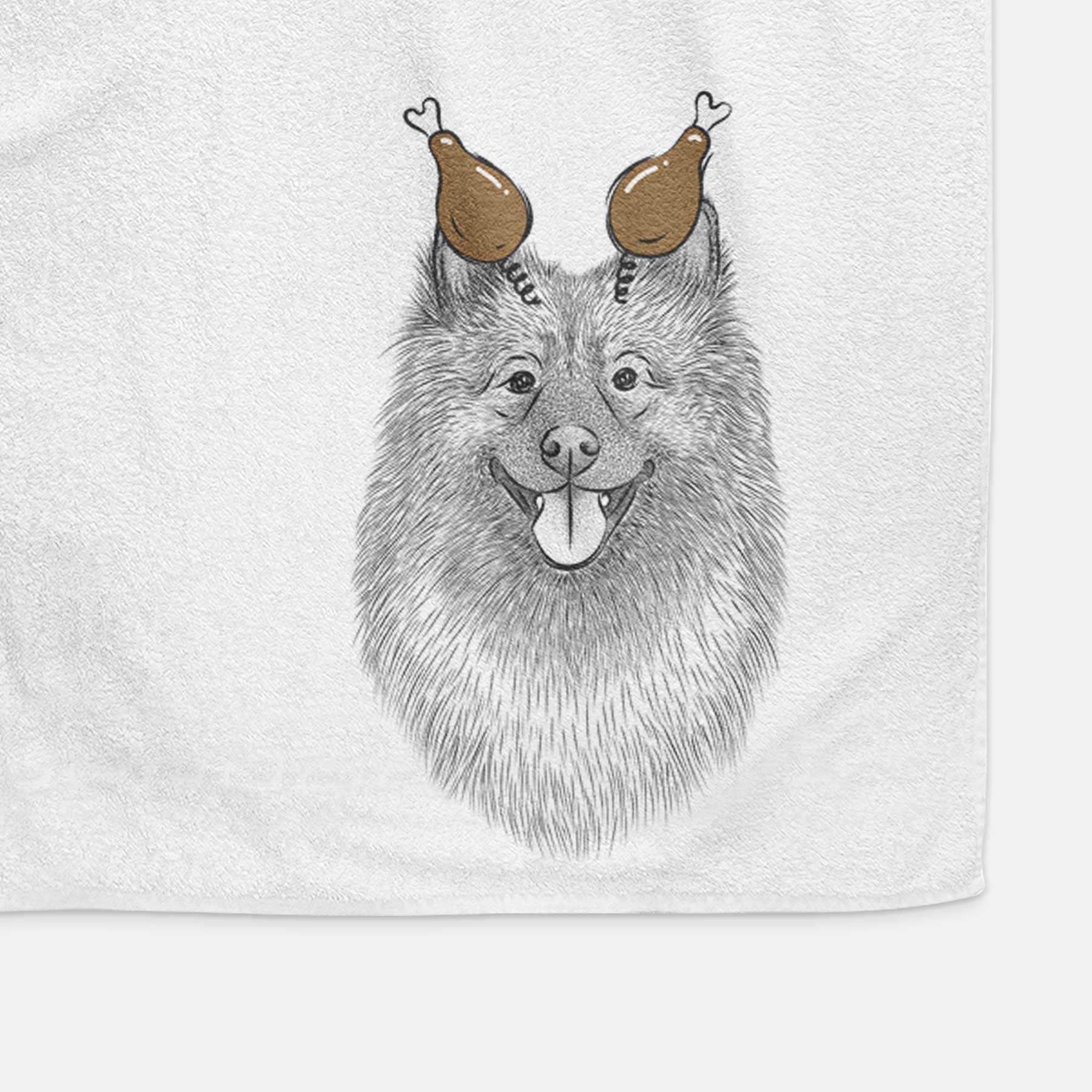 Kai the Keeshond Decorative Hand Towel