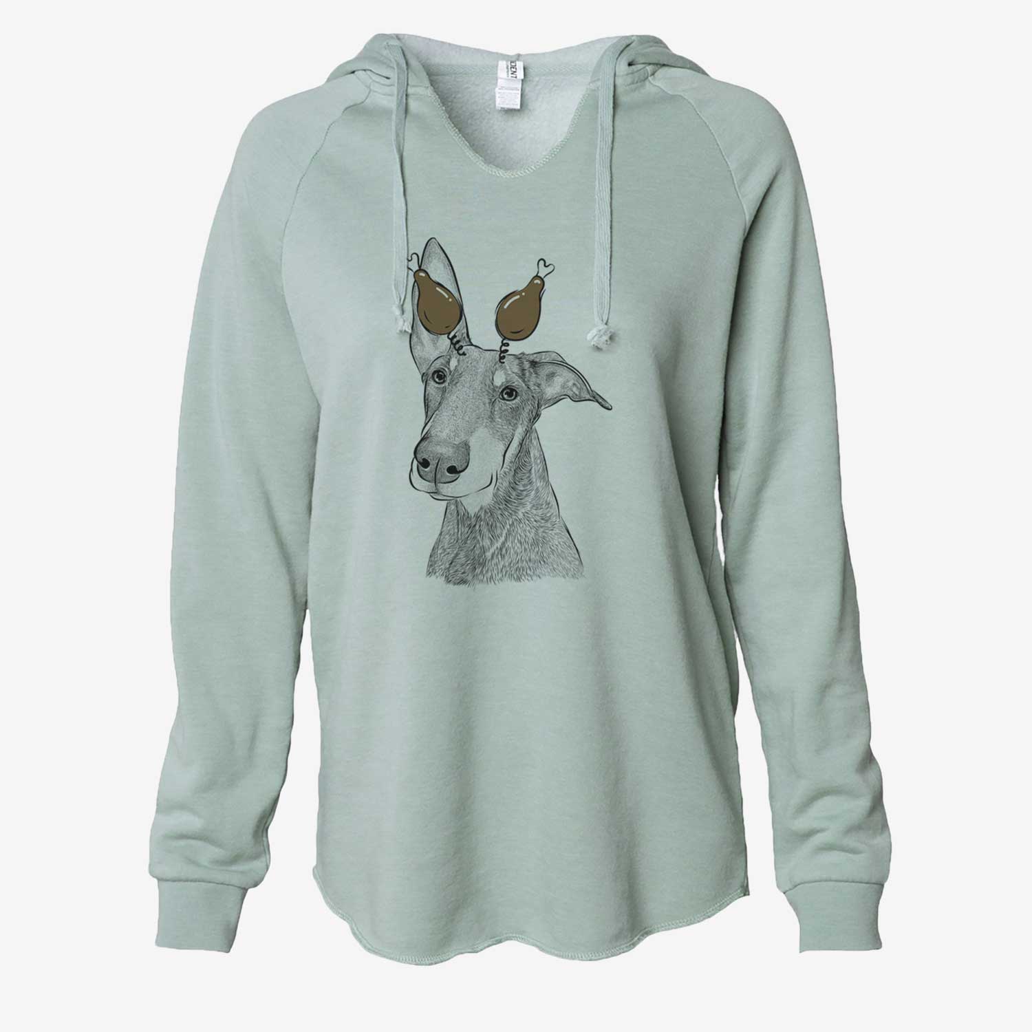 Thanksgiving Kain the Doberman Pinscher - Cali Wave Hooded Sweatshirt