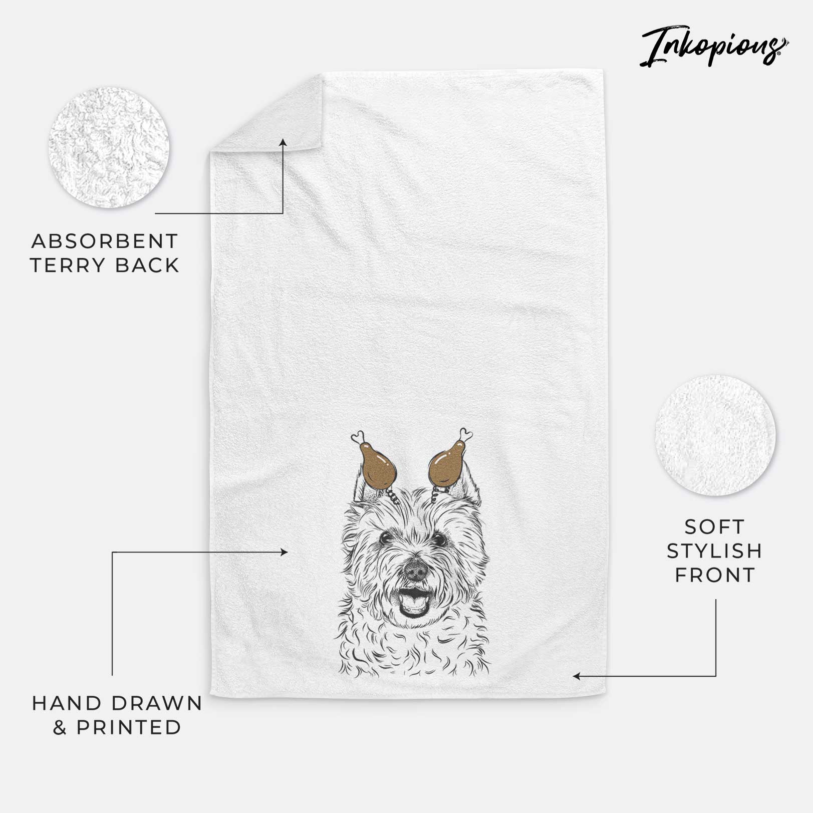 Kami the West Highland Terrier Decorative Hand Towel