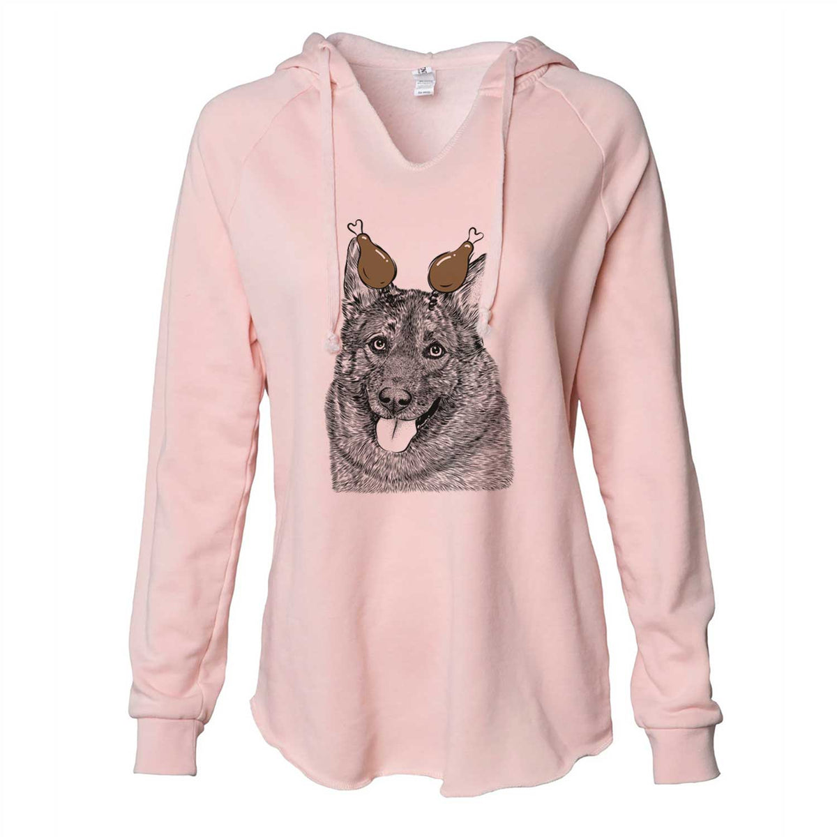 Thanksgiving Kasia the Norwegian Elkhound - Cali Wave Hooded Sweatshirt