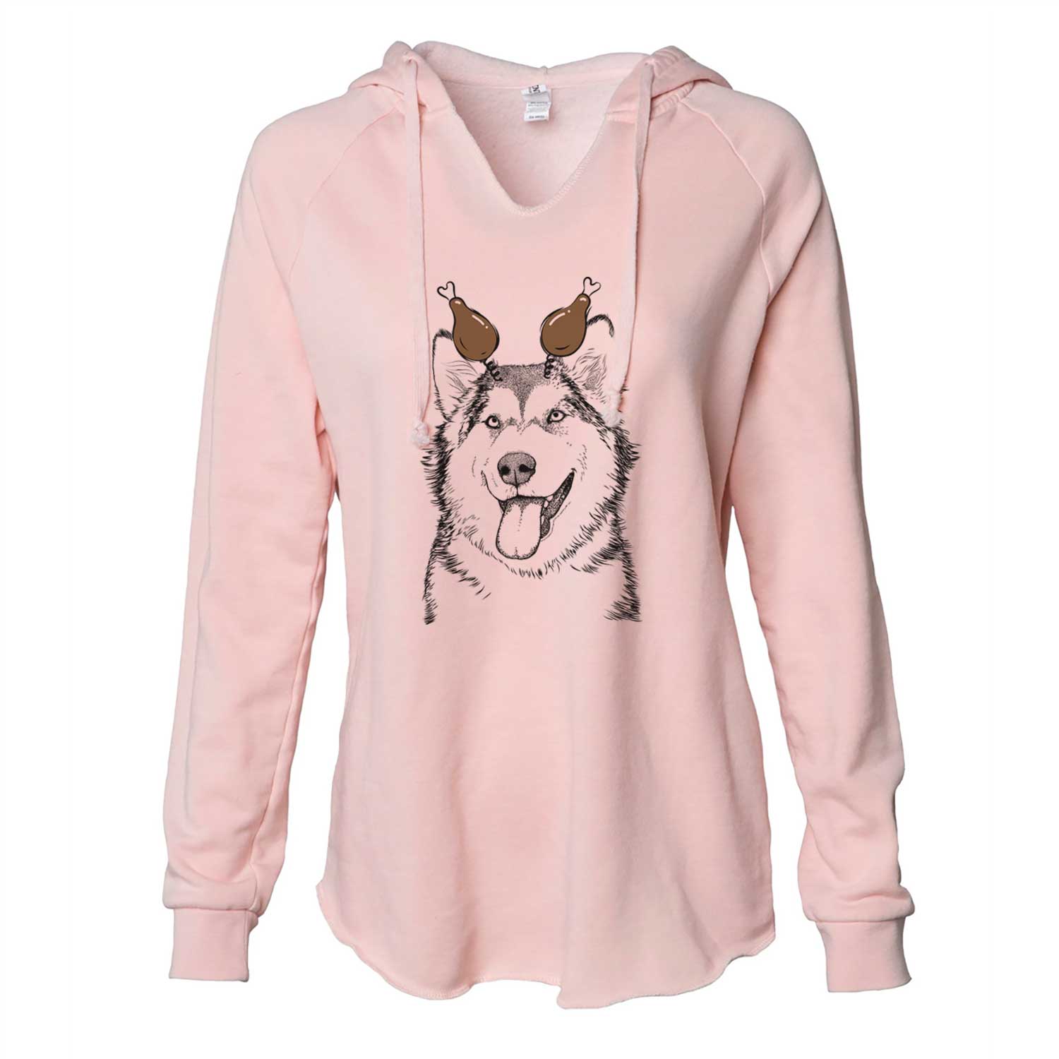Thanksgiving Kaskae the Alaskan Malamute - Cali Wave Hooded Sweatshirt