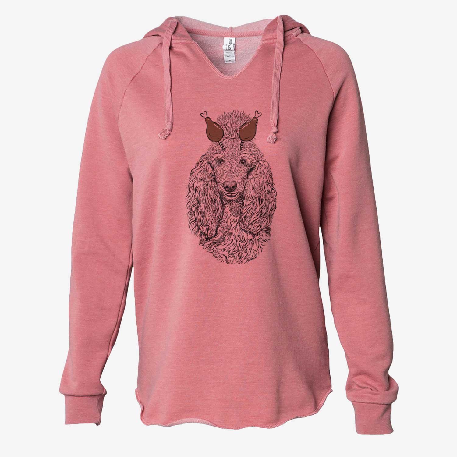 Thanksgiving Kenna the Standard Poodle - Cali Wave Hooded Sweatshirt